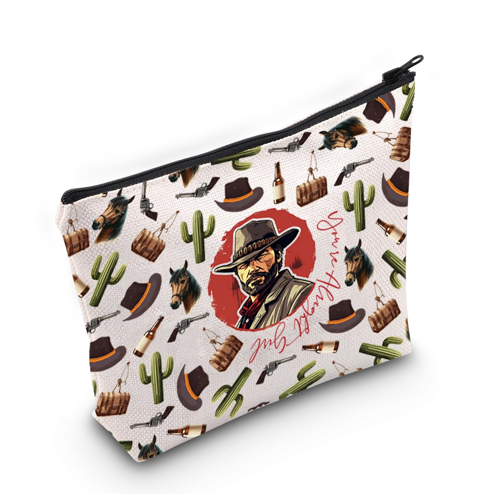 GenericRDR2 Video Games Gift Arthur Morgan Cosmetic Bag RDR2 Player Gift RDR2 Video Gaming Gift RPG Gift, You're Ag Bag