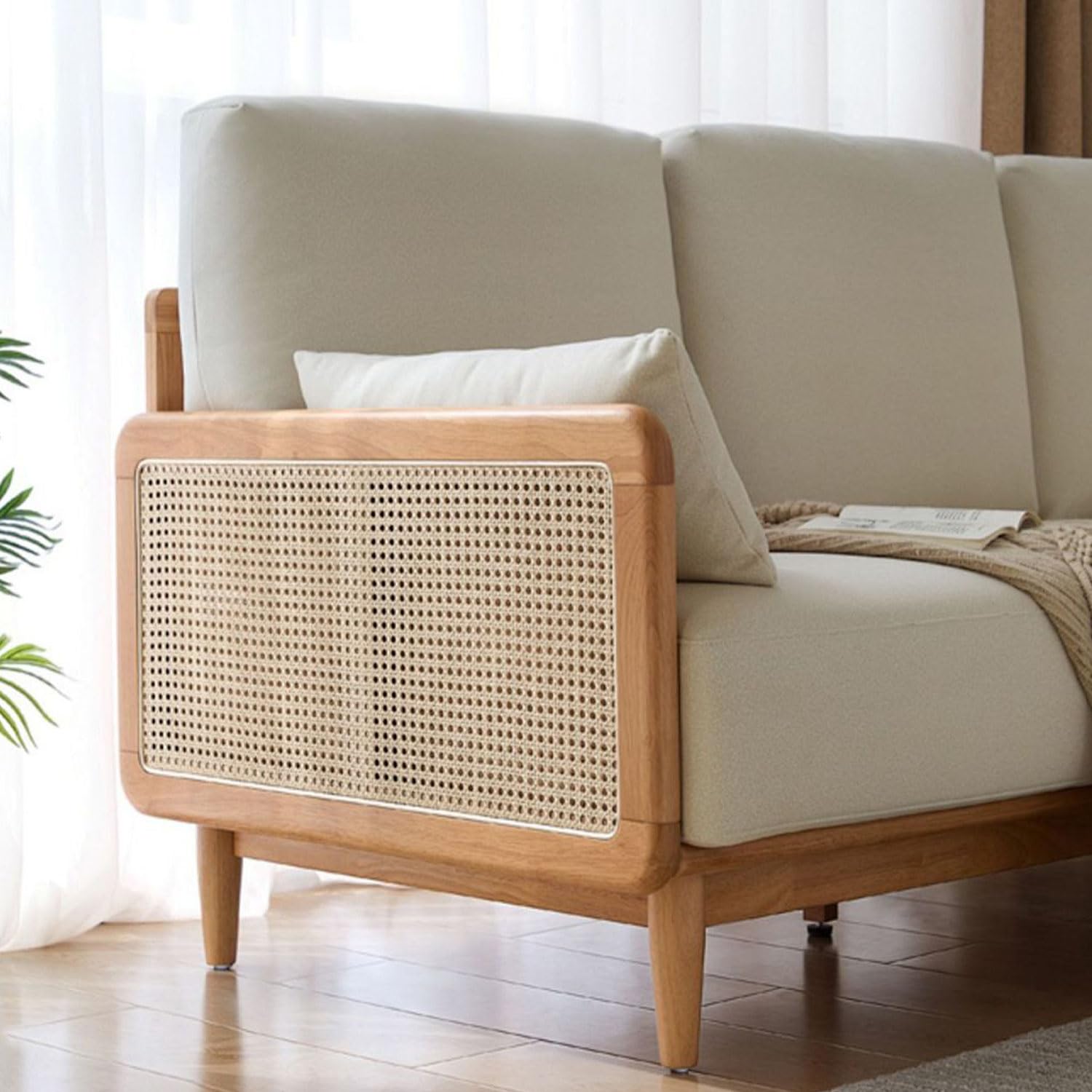 Rotolo Di Rattan Sintetico 42x100 Cm - Tessuto A Maglia Aperta Per Fai Da Te, Sedie, Mobili E Decorazioni - Foto 6