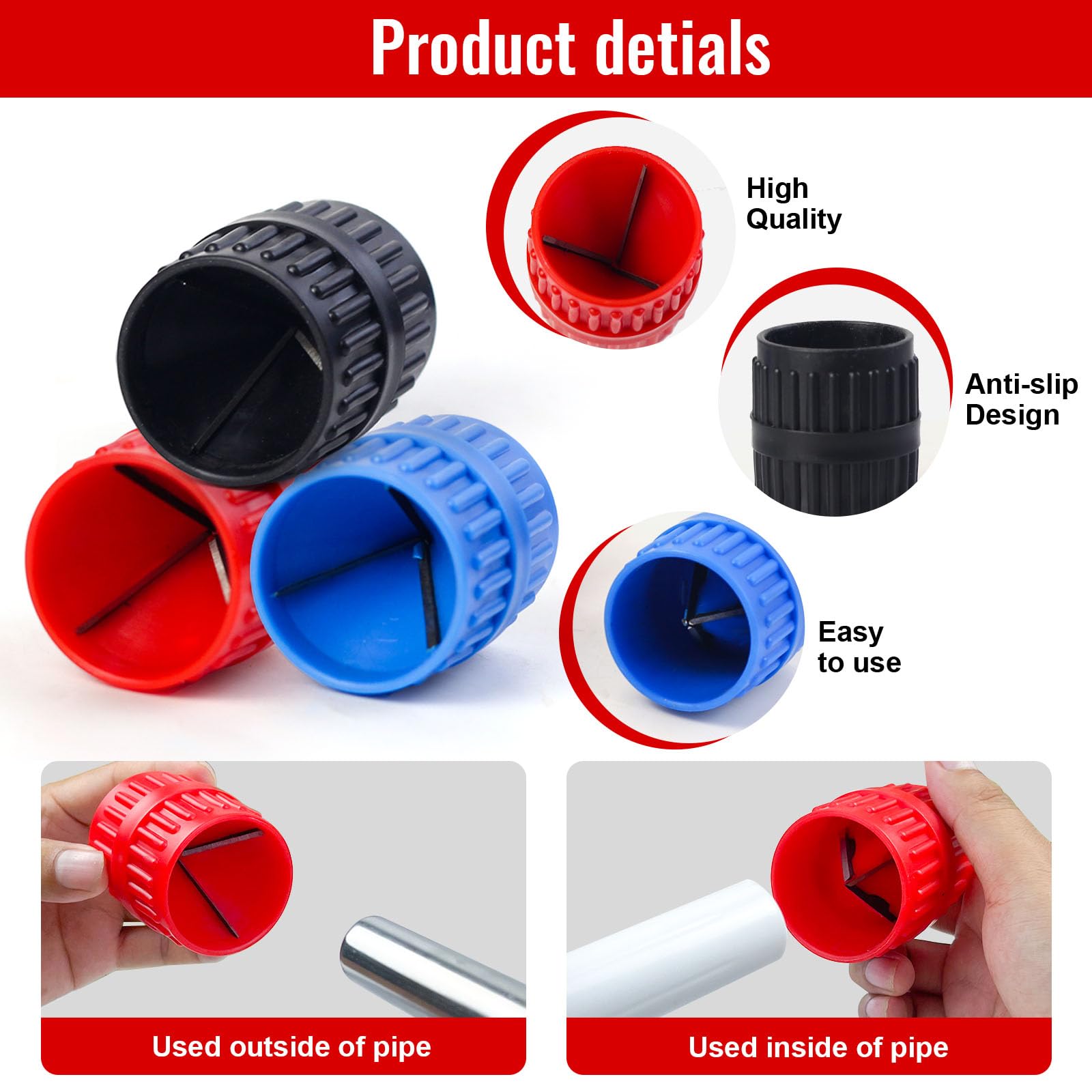 Pipe Deburring Tool Kit - 4 Pack -4