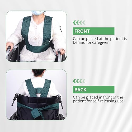 Miniatura 6 de Cinturón de seguridad ajustable para silla de ruedas, Sistema de cinturón de seguridad para silla de ruedas, Cinturón de seguridad para silla de