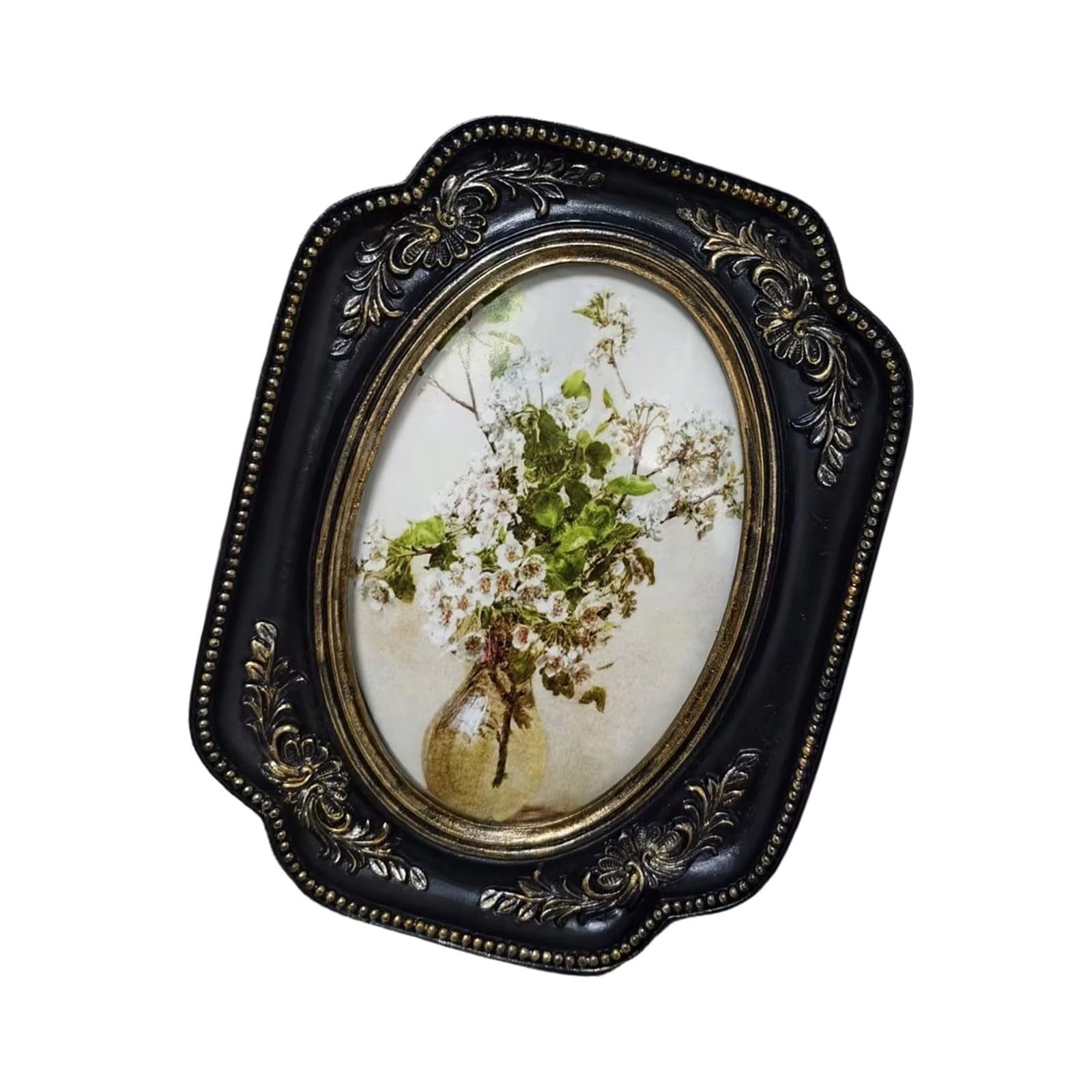 Retro Picture Frame, Minis Antique Ornate Photo for Tabletop Wall Display, Old Fashioned Gallery Art Decors Retro Picture Antique Ornate for Table Wall Hanging Decorative Frames for Home Pictures