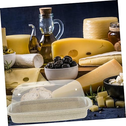 Miniatura 8 de SWOOMEY Contenedores de plástico Caja de almacenamiento de mantequilla Bandejas plásticas de la crema del plástico de la crema