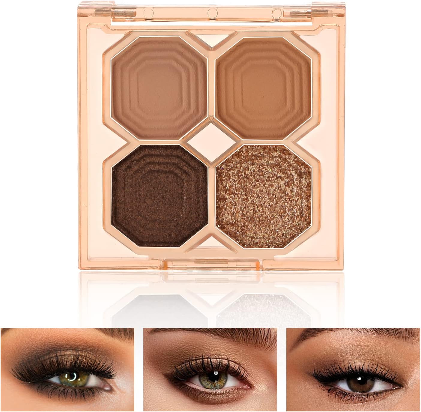 Boobeen Eyeshadow Palette Matte Glitter Eyeshadow Makeup, Creamy