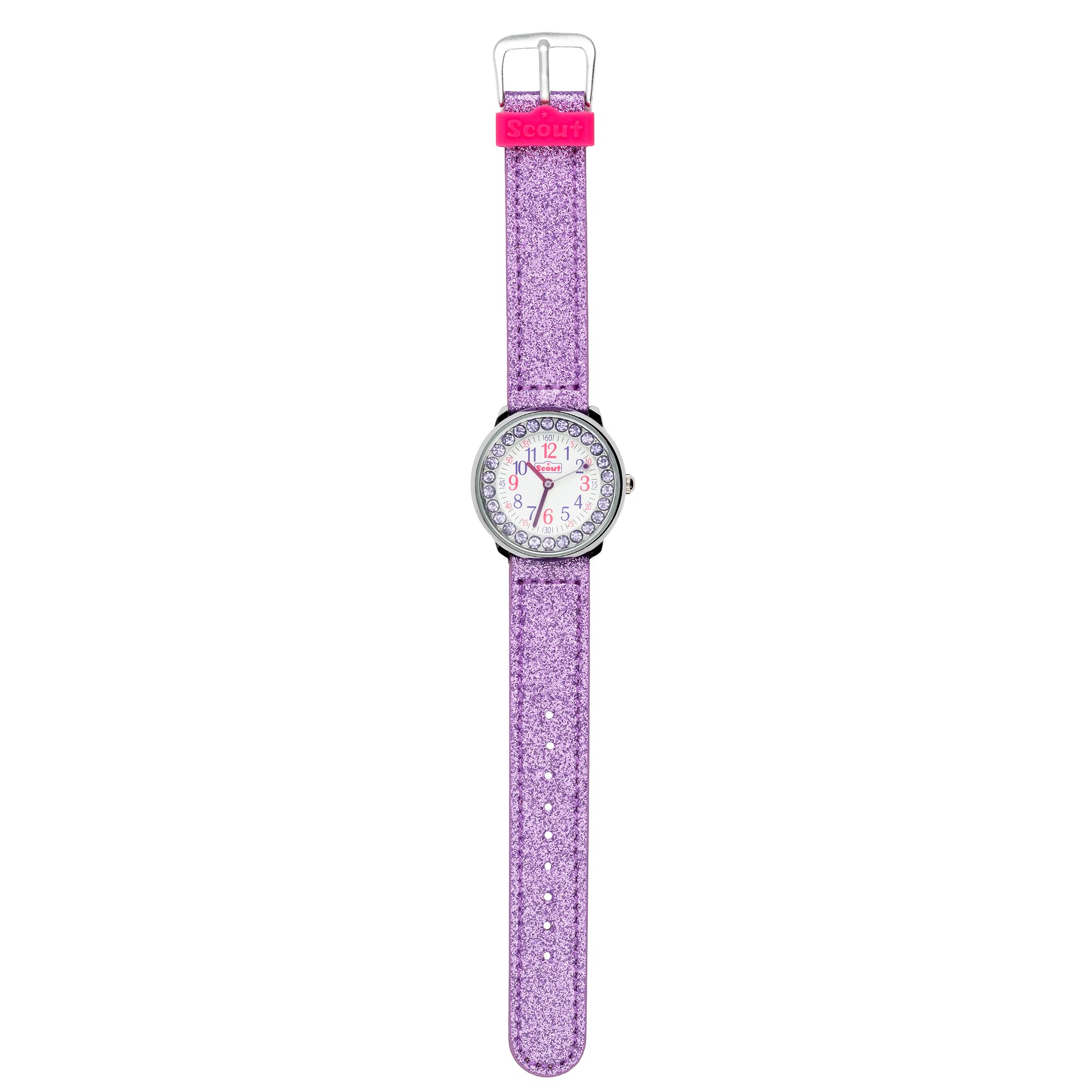 SCOUT Mädchen Analog Quarz Uhr mit Kunststoff Armband 280381011