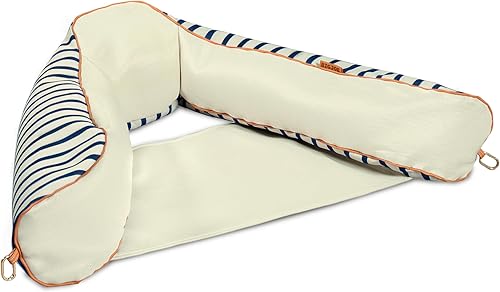 Miniatura 26 de Big Joe - Eslinga de fideos, sin necesidad de inflar, flotador de piscina con reposabrazos, tela de drenaje rápido, portavasos