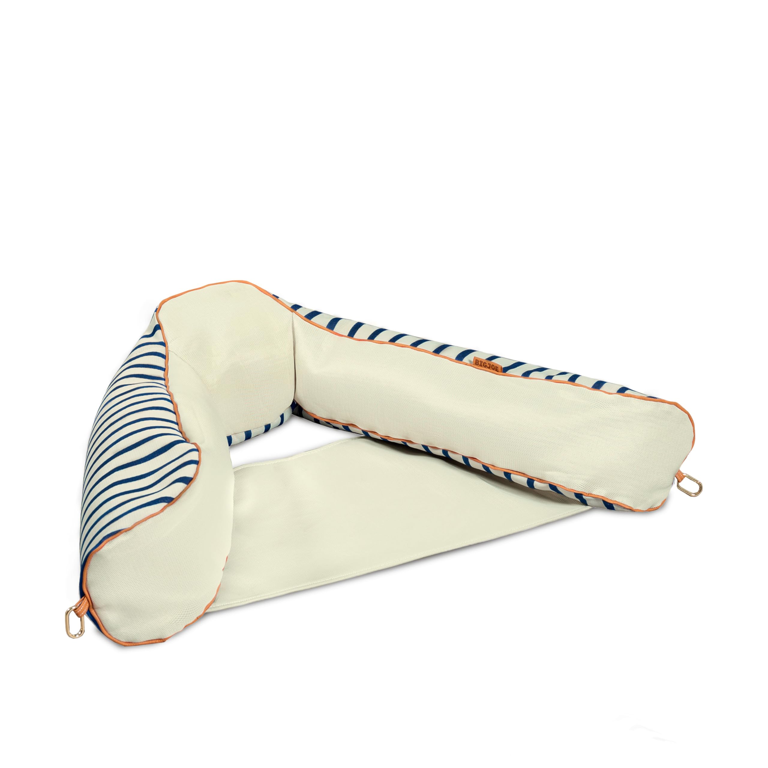 Big Joe Noodle Sling, No Inflation Needed, Pool Float with Armrests, Quick Draining Fabric, Cup Holder