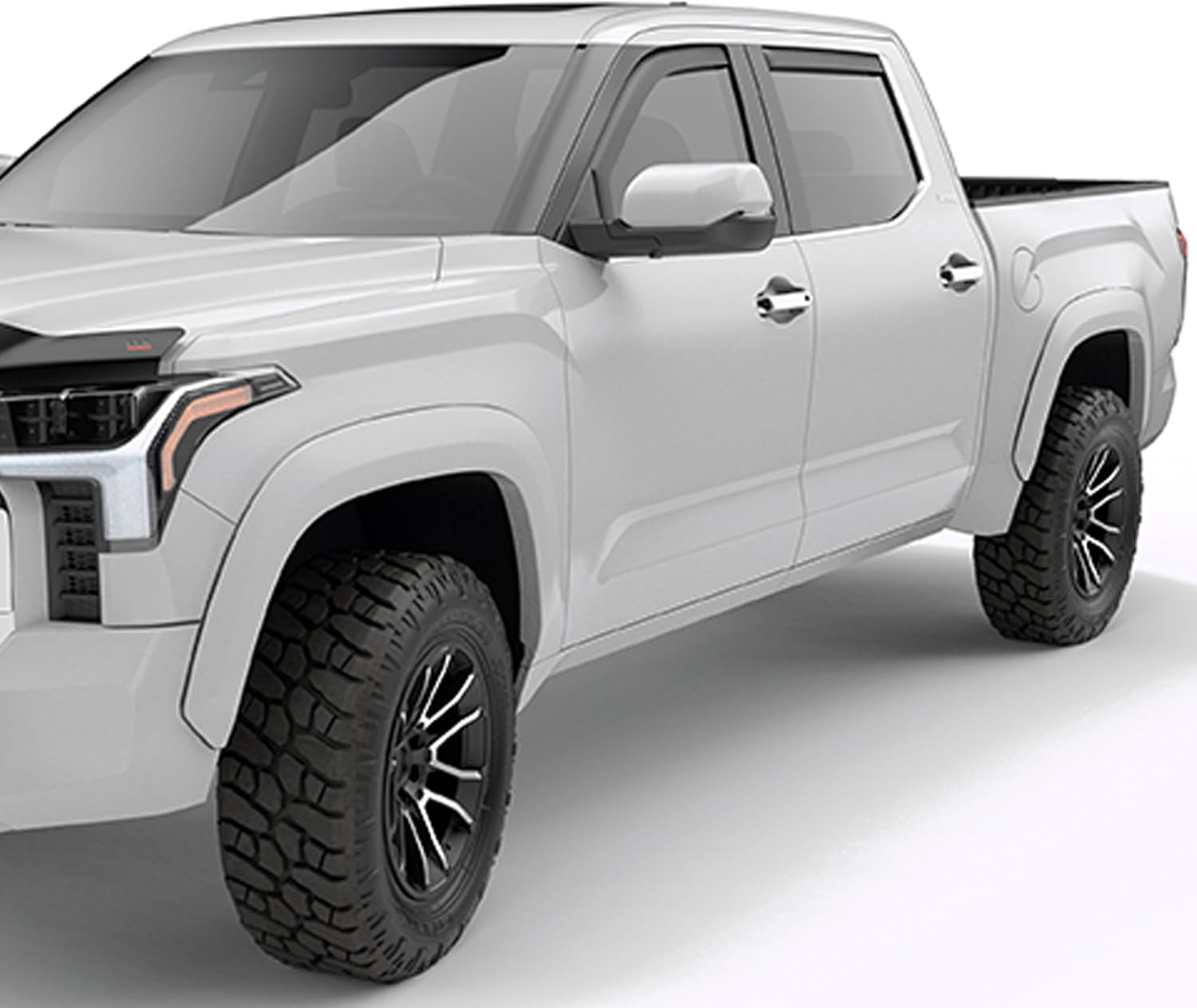 EGR 775404-040-Summit Series Fender Flares - Compatible with 2022-2024 Toyota Tundra - Color Infused Thermoplastic (Color 040 / Super White)