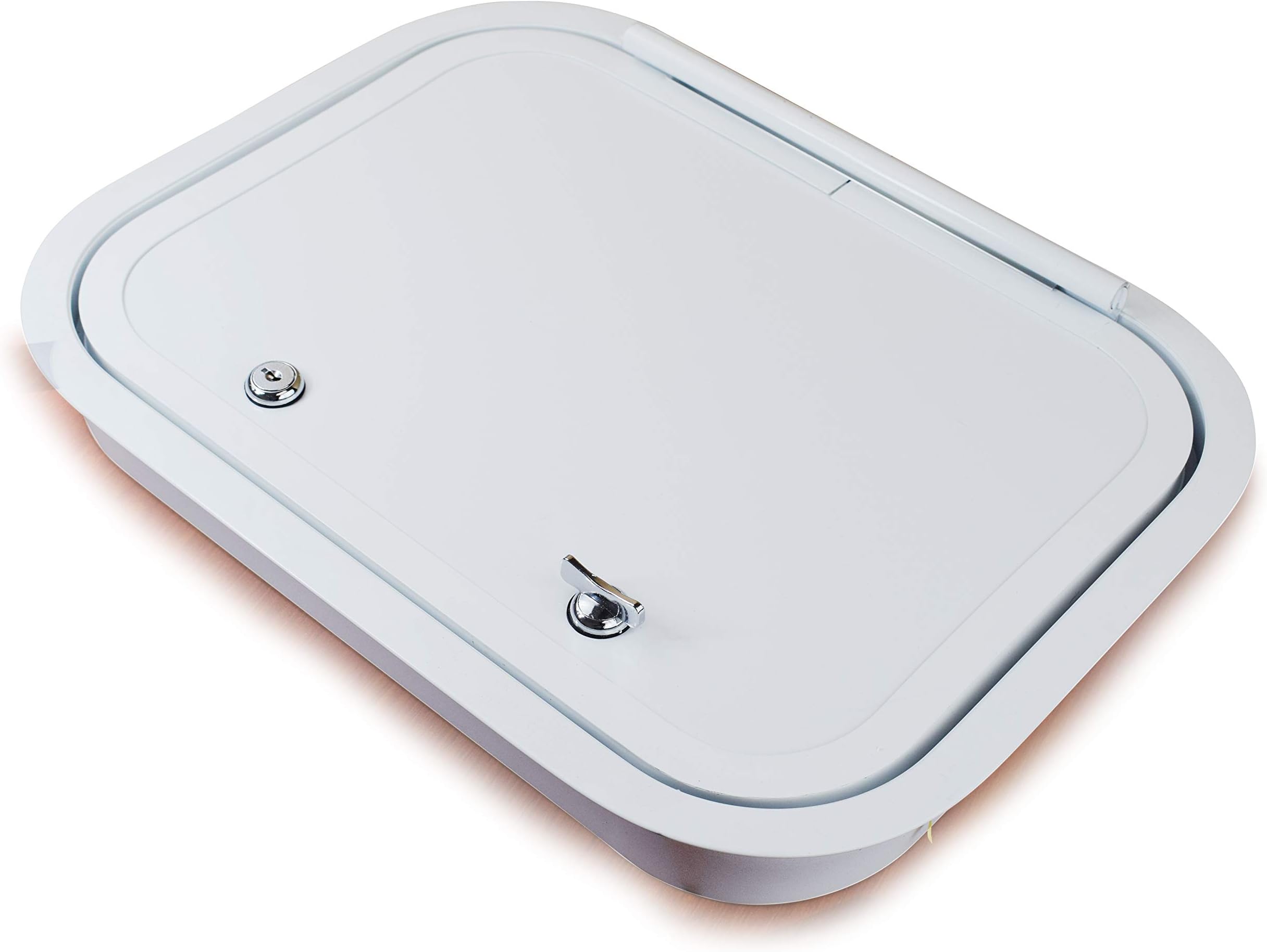 RV Compartment Access Storage Baggage Door 16'' x 12'' with Thumb Lock for RVs Motorhomes Fifth Wheels Trailers Etc.(16'' X 12'' TL)