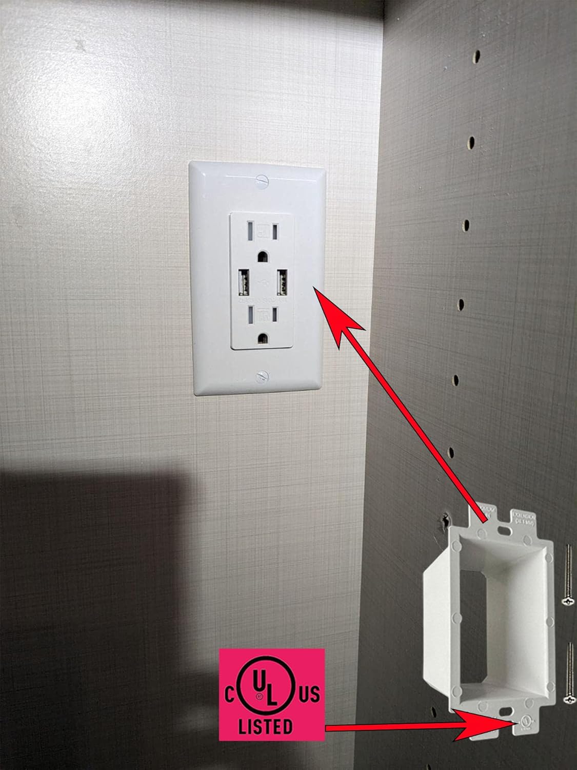 iMBAPrice BE1-3 (UL Listed) White 1-Gang Electrical Box Extender – Extends Setback Metal or Non-Metallic Boxes up to 1.5 Inches for Power Switches, GFCI Outlets & Receptacles, 3-Pack