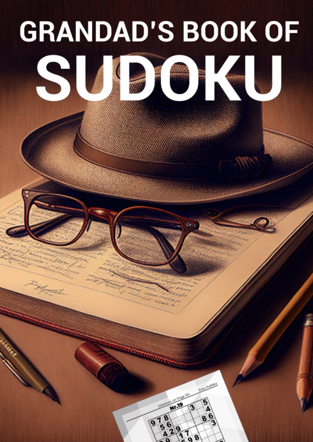 Grandad's Book of Sudoku: 300 Large Print Sudoku Puzzles - Easy to Hard with Full Solutions - Presents for Grandad