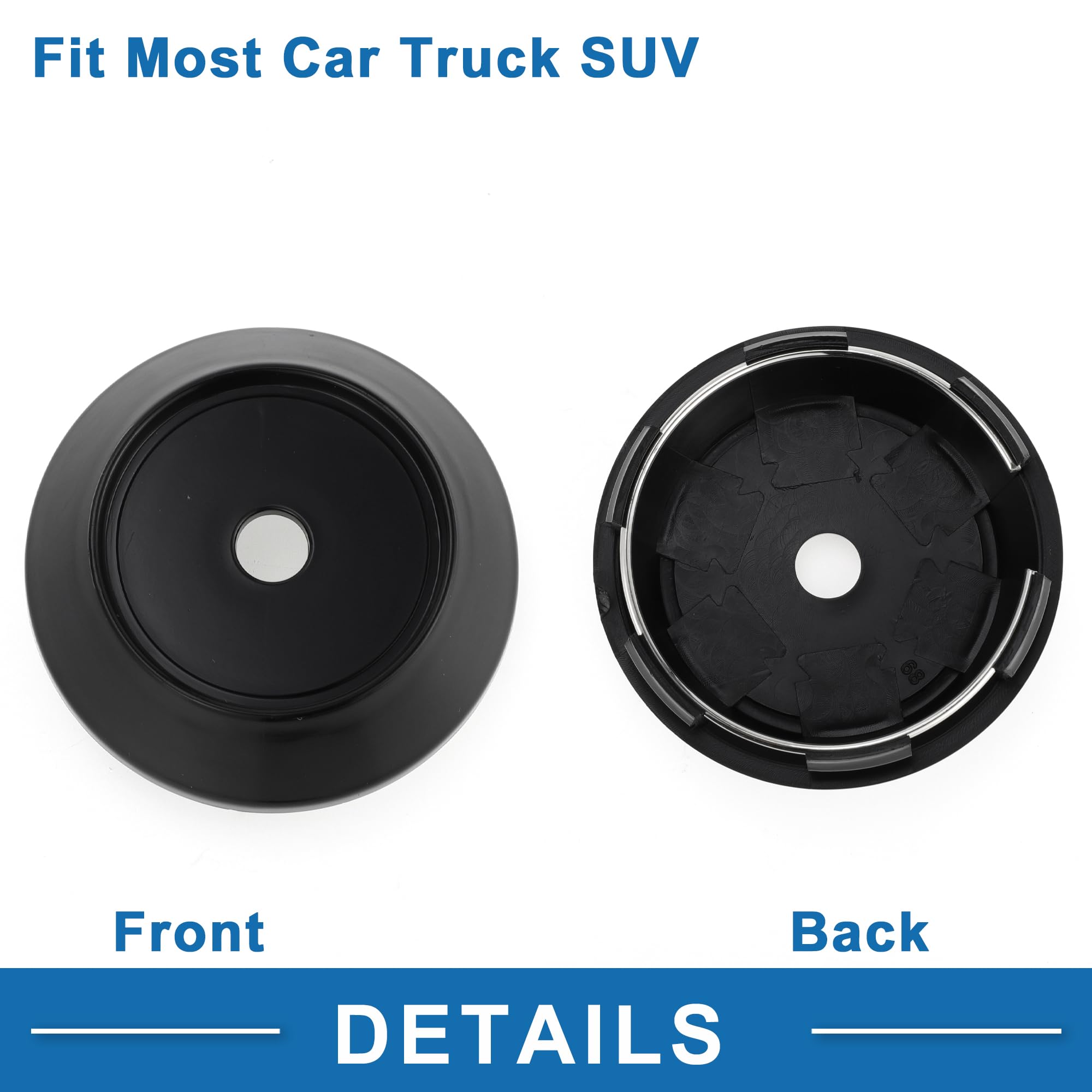 TAPPO CENTRALE RUOTA Diametro Esterno 69 Mm Foro Mozzo Interno 65 Mm Set 4 45... EUR 41,58 - IT