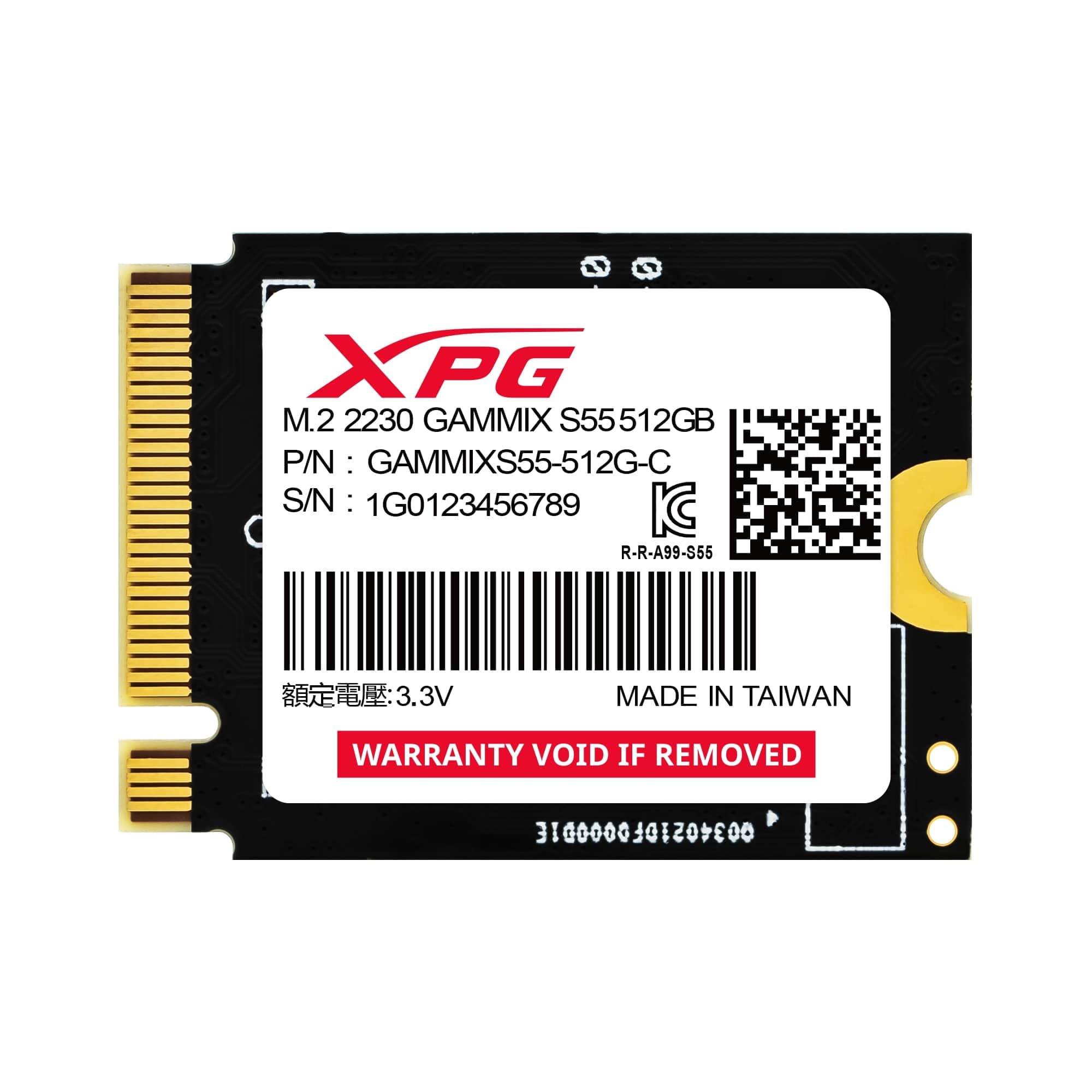 Amazon.com: XPG GAMMIX S55 - 512GB M.2 2230 PCIe 4.0 x4 NVMe Solid