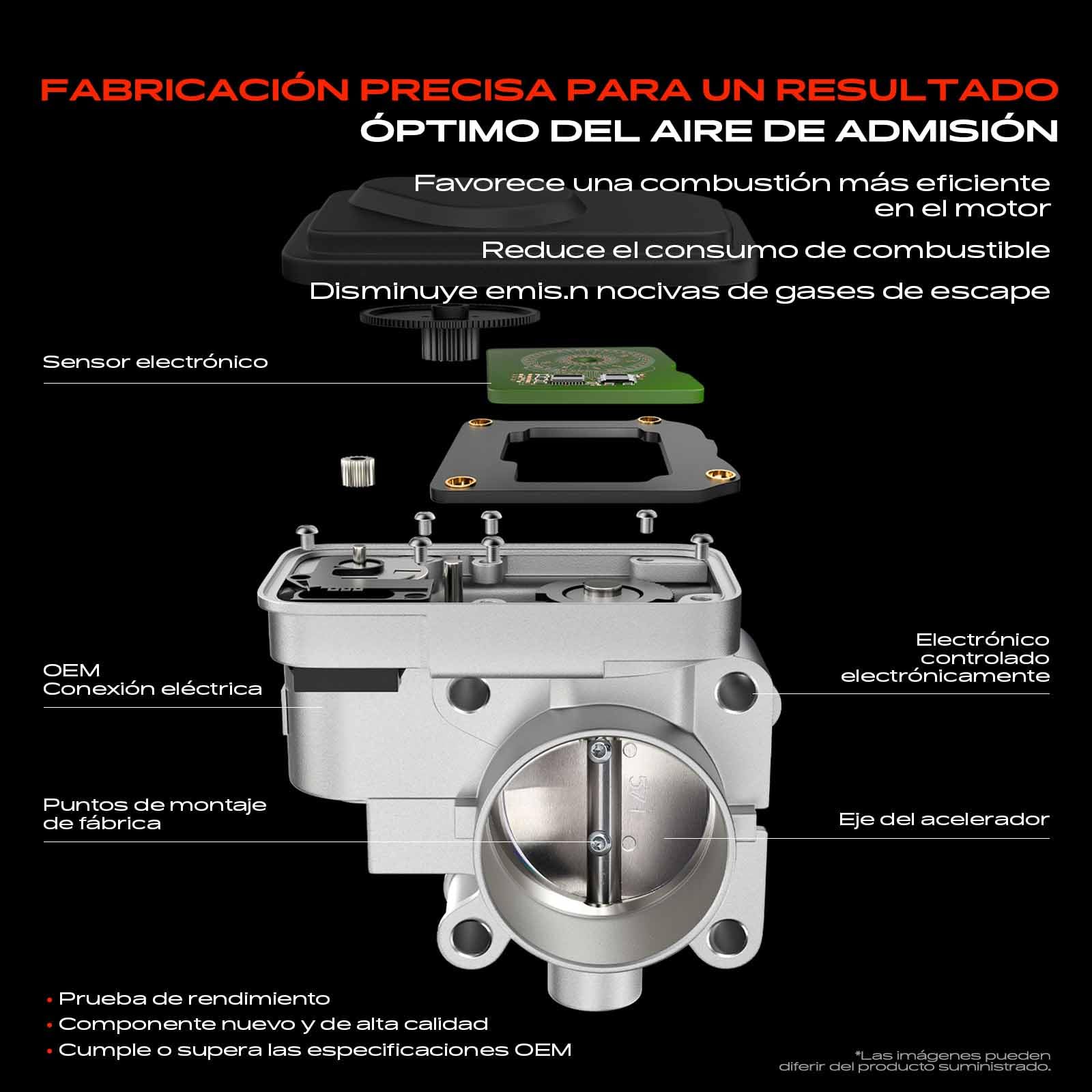 Frankberg Válvula de mariposa Cuerpo de mariposa Compatible con A4 8D2 1.6 A4 8D2 1.8 P.a.s.s.a.t Variante 3B5 1.6 A4 Avant 8D5 1.8 P.a.s.s.a.t Variante 3B5 1.8 Replace# V10-81-0008,058133063H