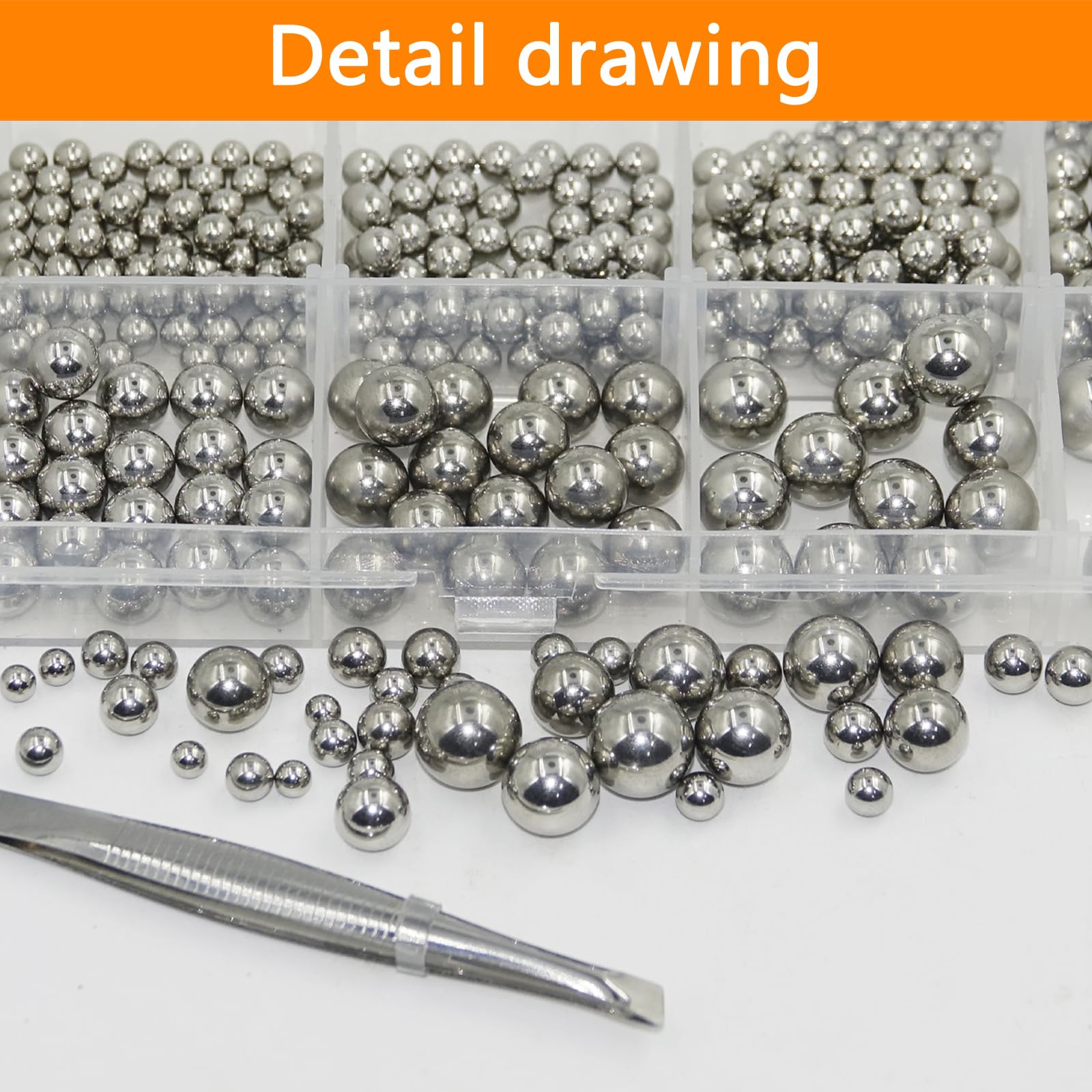 Stainless Steel Bearing Balls - 840 Pcs -3