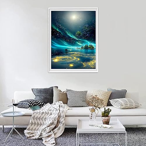 Miniatura 4 de Lunyloer Pintura de diamantes, kits de arte de diamantes 5D para adultos principiantes, pintura de bordado de diamante completo, pintura de punto de