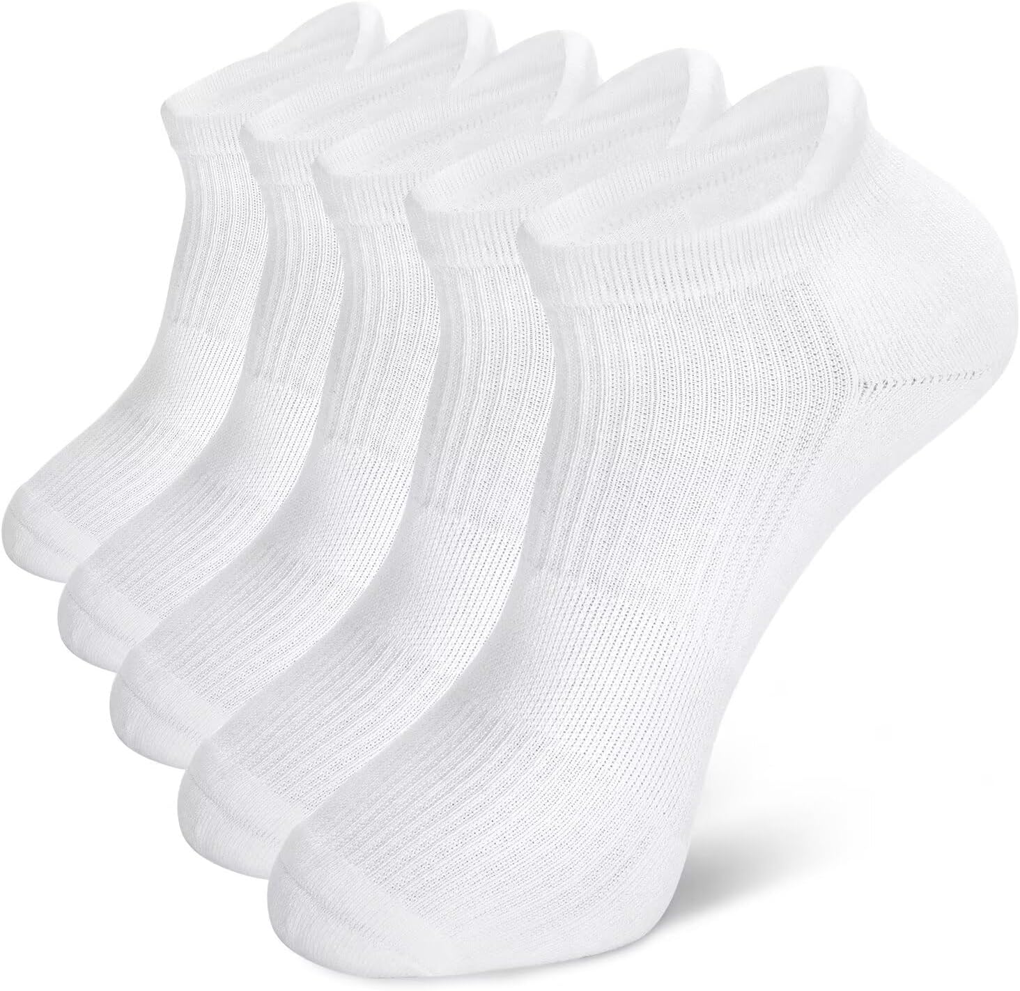 Ankle Athletic Socks for Men, Cushioned Cotton Low Cut Running Socks, Breathable Moisture Wicking Odor Free - Image 8