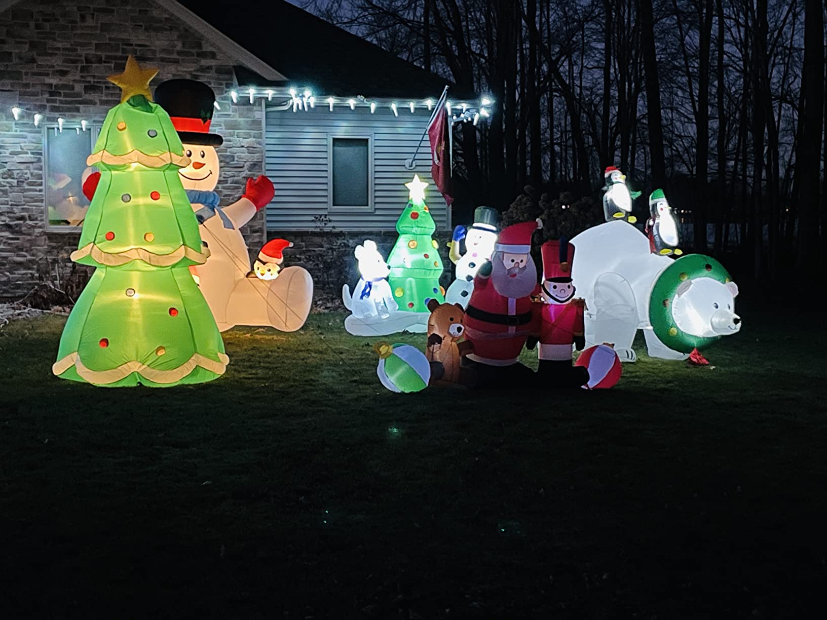Airblown Inflatable Christmas Tree Giant 10ft tall by Gemmy Industries ...