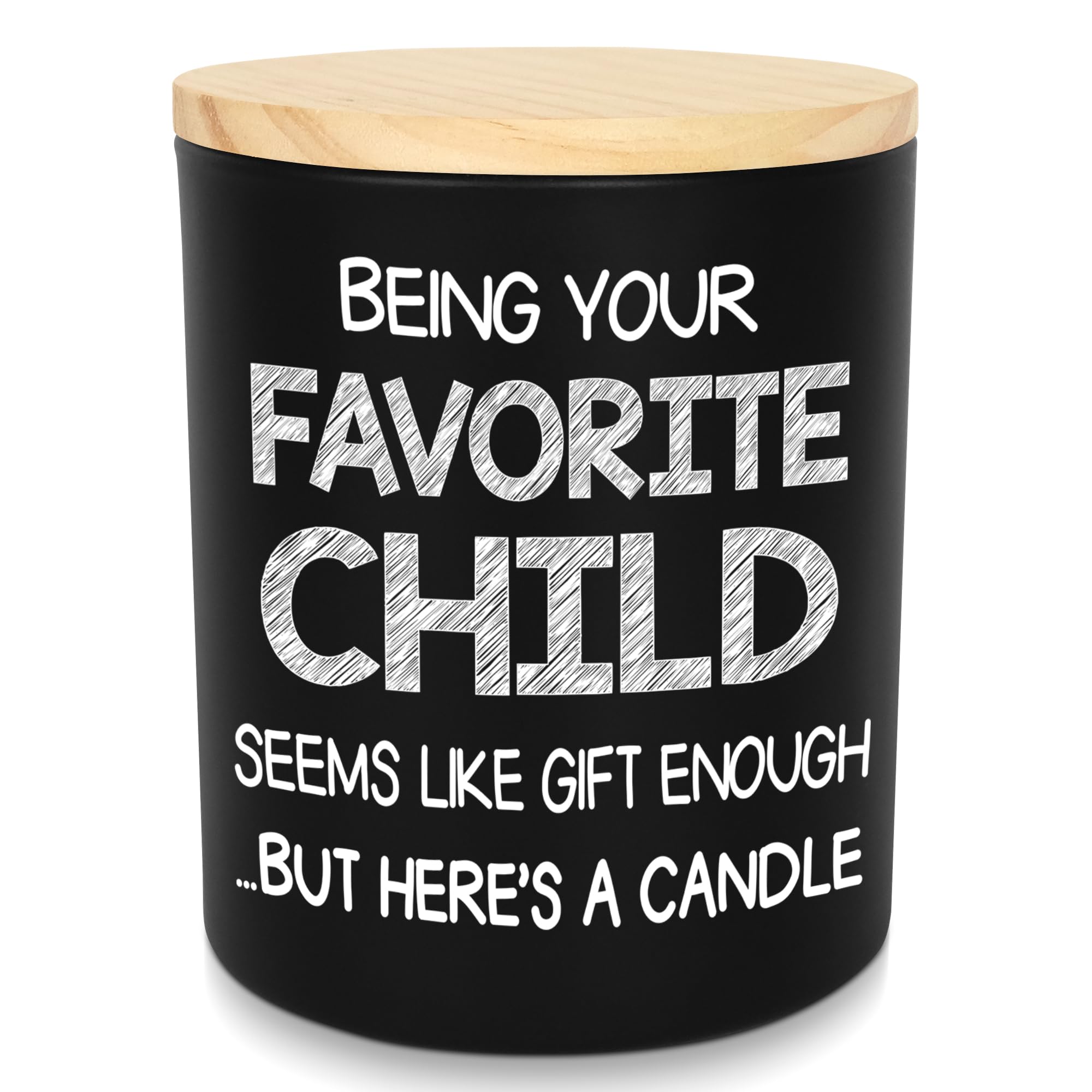 TEEZWONDER Your Favorite Child scented candle in glass jar