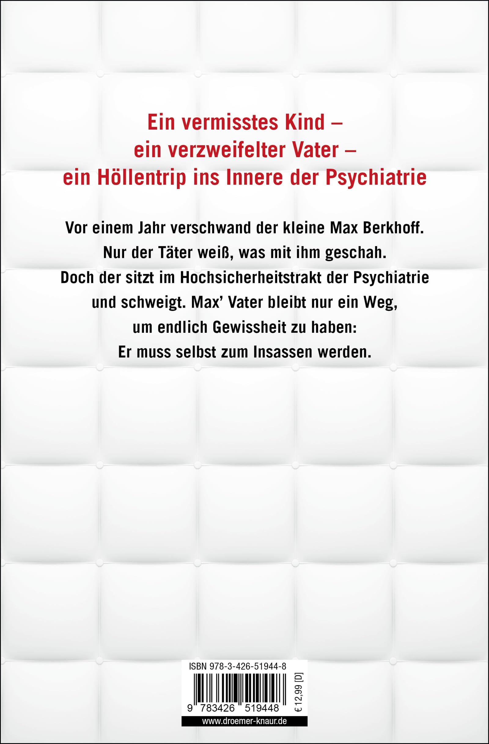 Der Insasse: Psychothriller