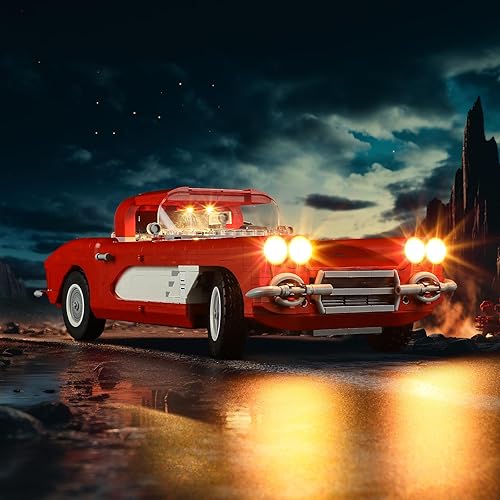 LIGHTAILING Kit de iluminación LED para Lego- 10321 Corvette 1961 modelo de bloques de construcción - Juego de luces LED compatible con el modelo