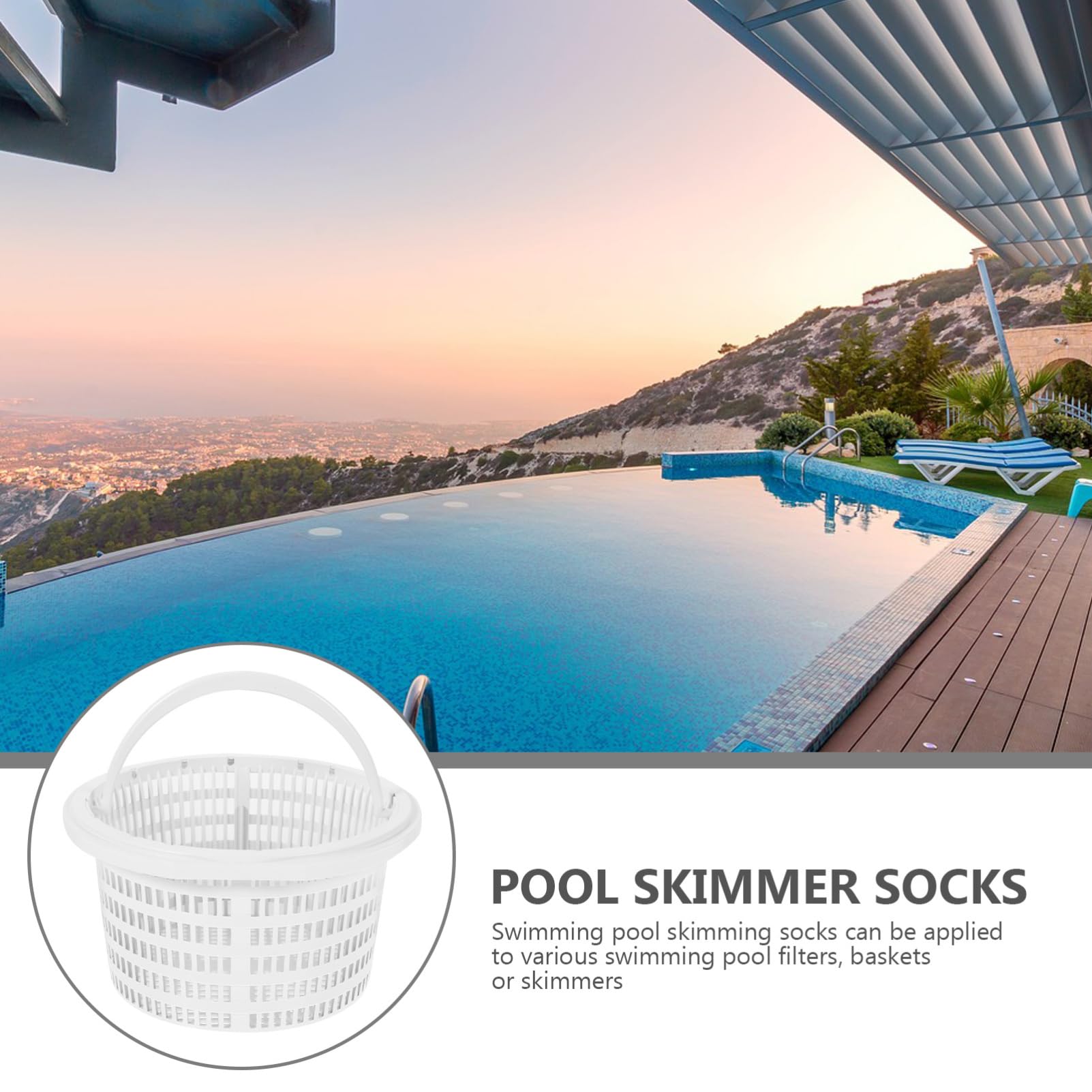 Happyyami 4 Piezas Accesorios para Piscina Balde Limpiador de Piscinas Limpiar Piscina filtros de Piscina Cesta de filtración de Basura de Piscina Suministro de Filtro el plastico
