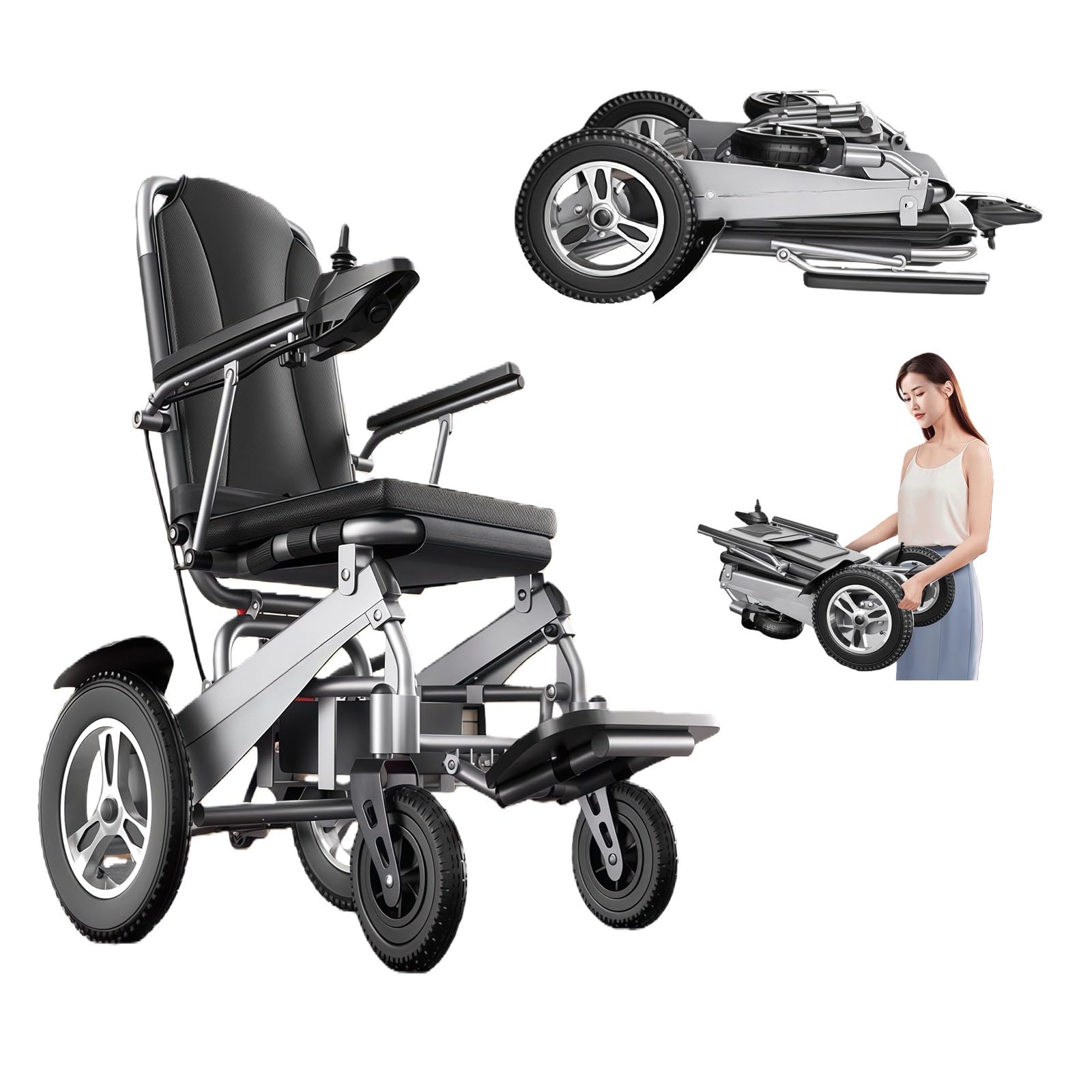 Sedia A Rotelle Elettrica Intelligente, Completamente Automatica, Pieghevole, Leggera, Piccola, Progettata Appositamente Per Disabili E Anziani Sedie A Rotelle Elettriche Per Adulti
