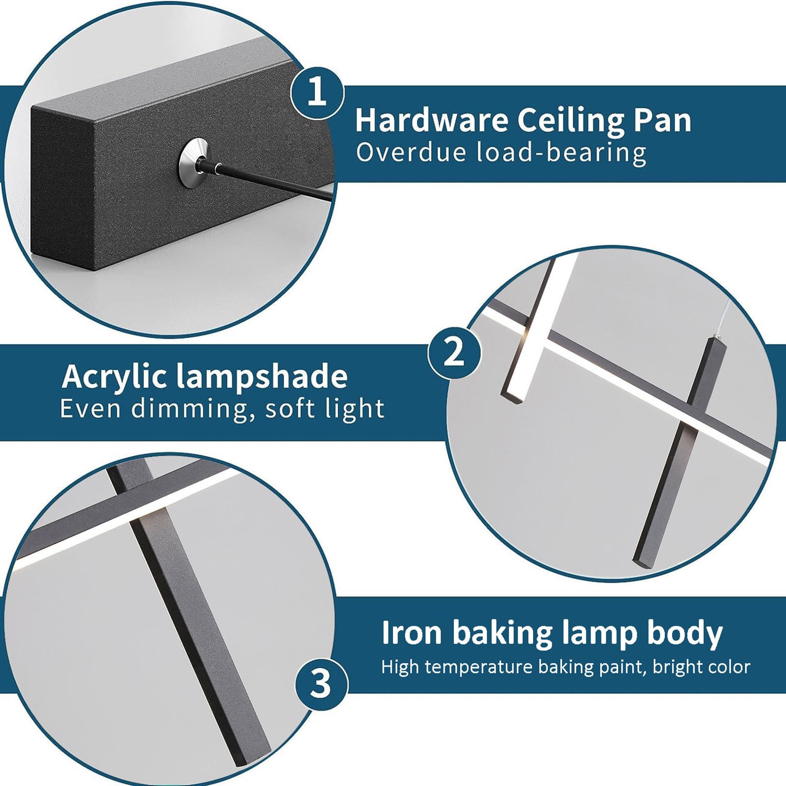 Lámpara colgante LED lineal para Isla de cocina, Moderna, regulable con Mando a distancia, lámpara de techo de altura Ajustable, accesorio para comedor, dormitorio y Sala de estar