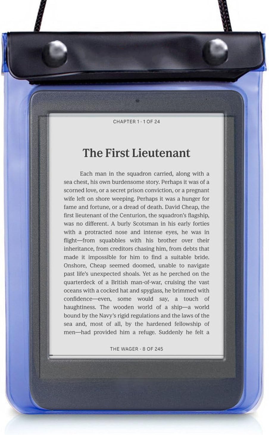 6-7 Inch Waterproof eReader Case eBook Reader Cover Pouch Compatible with 2024 7″ Kindle Paperwhite/Kindle Oasis/Kindle Paperwhite Signature Edition/Colorsoft Signature Edition (Blue) 6-7 Inch Waterproof eReader Case eBook Reader Cover Pouch Compatible with 2024 7″ Kindle Paperwhite/Kindle Oasis/Kindle Paperwhite Signature Edition/Colorsoft Signature Edition (Blue)