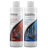 Trinity Treats PRlME 250ml, STABlLlTY 250ml for Fresh and Marine Aquariums Including Trinity Treats Microfiber Cleaning Cloth(STABlLlTY Fish Tank Stabilizer, PRlME Water Conditioner)