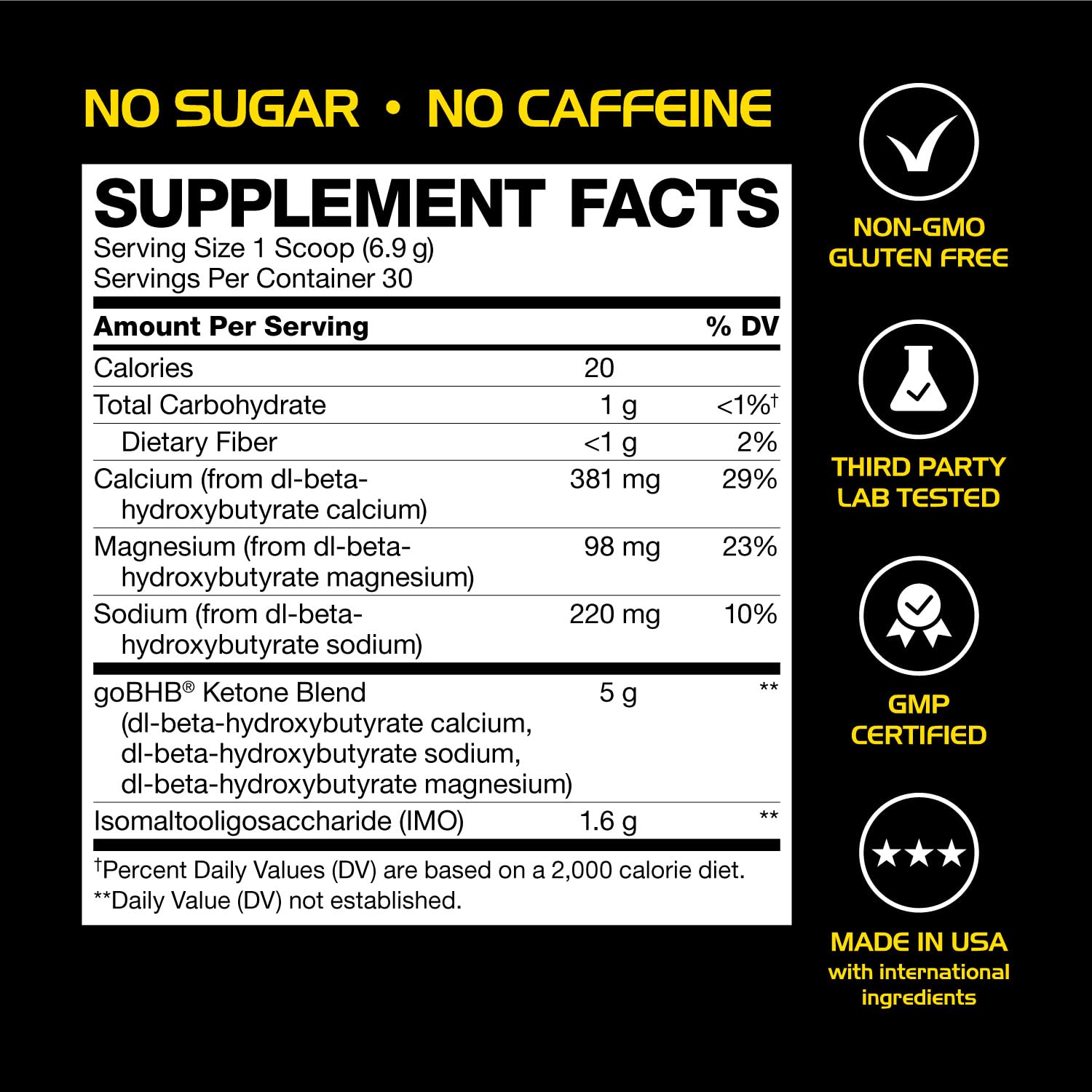 Nootropic Stim Free Pre Workout Powder - No Sugar & Caffeine Free Pre Workout Powder for Men & Women for Enhanced Energy and Focus with Replenishing Electrolytes (30 Servings, Neutral) — Amazon image 6