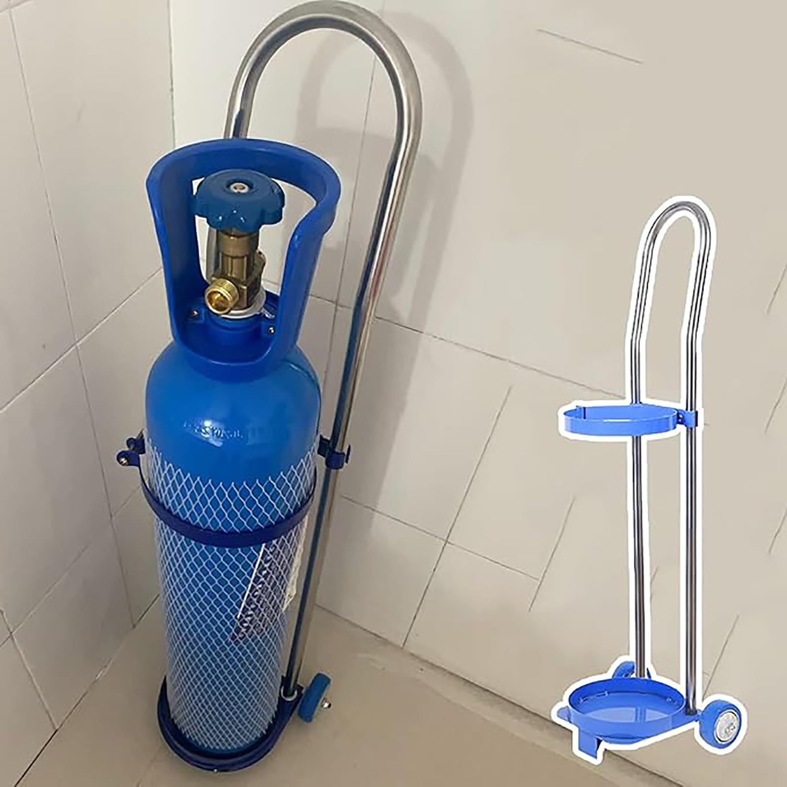 高圧酸素ボンベ（１０L) カート付き Amazon.co.jp: 車輪付き酸素ボンベカート 軽量、シングルD/E酸素ボンベ
