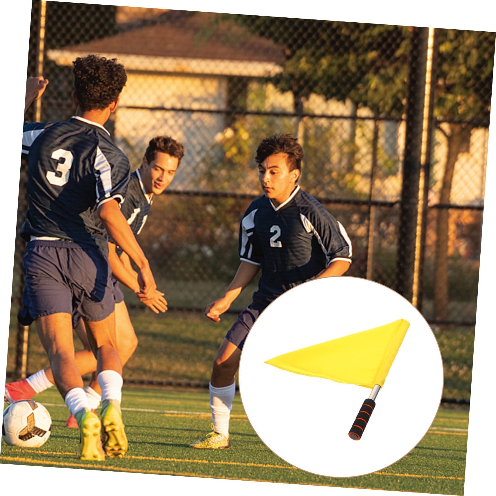 BRIGHTFUFU Referee Flags Sports Equipment Handheld Conducting Flag Referees Match