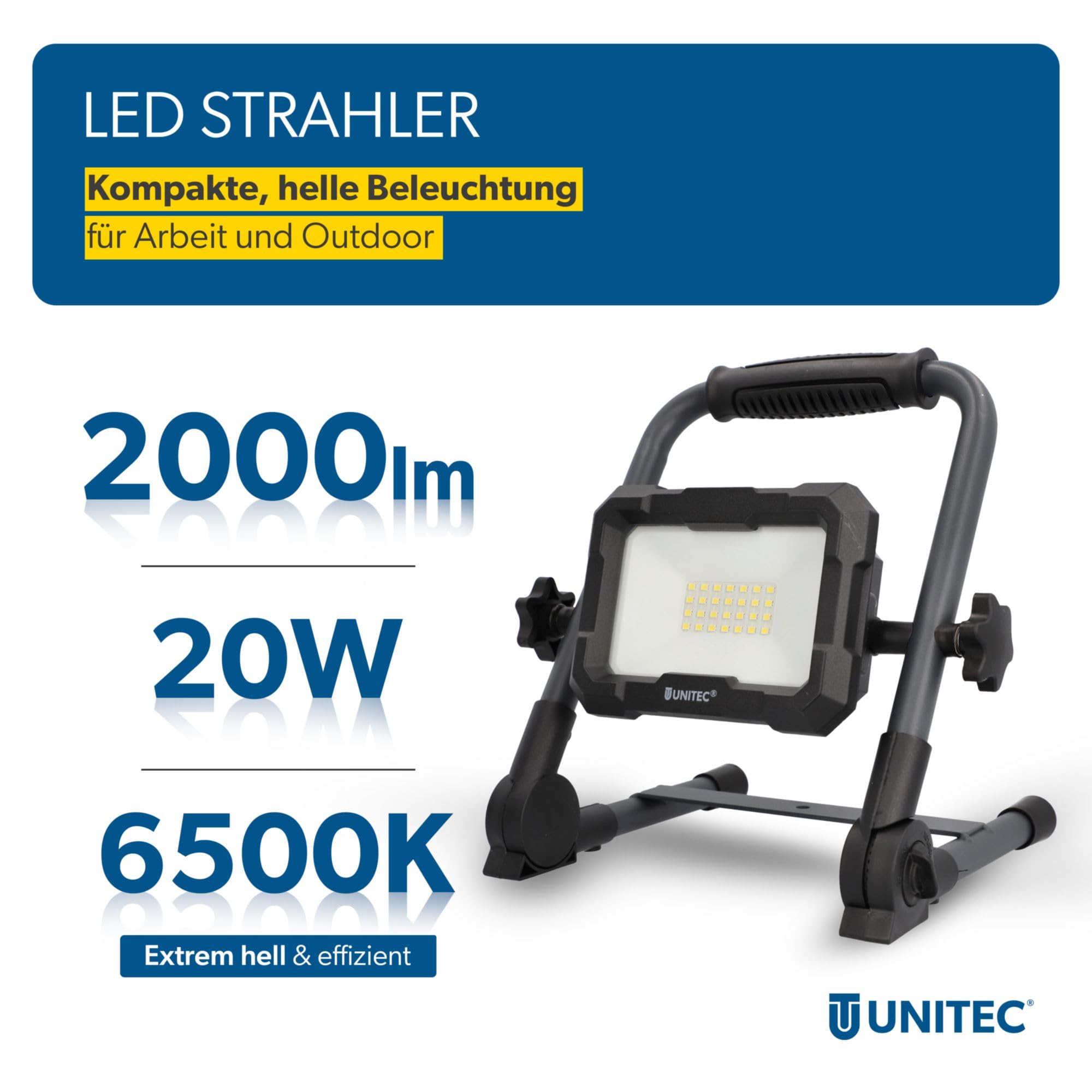 FARETTO LED batteria 20 W, 1600lm