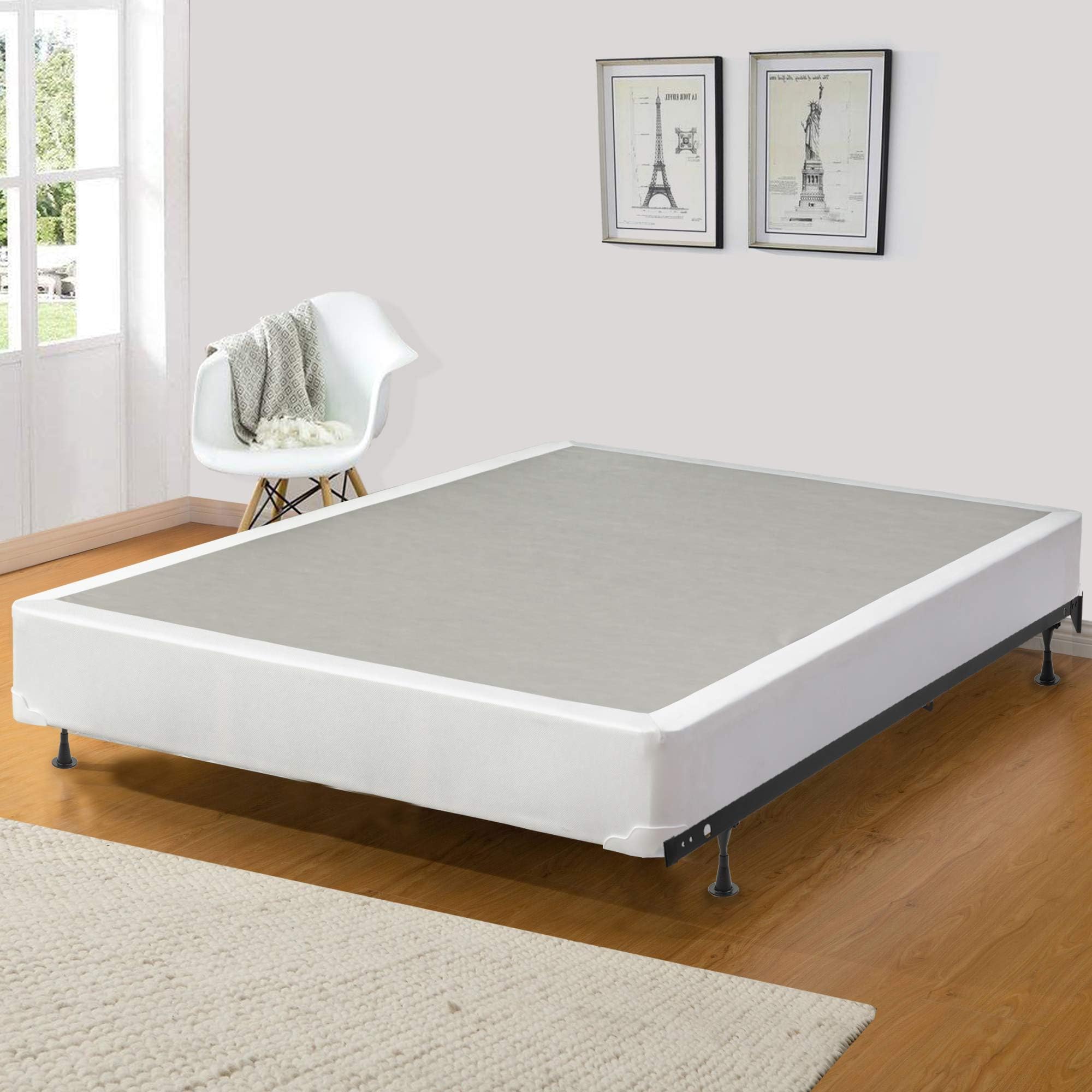 Spring Sleep 8" Queen Size Assembled Box Spring for Mattress, Splendorcollection