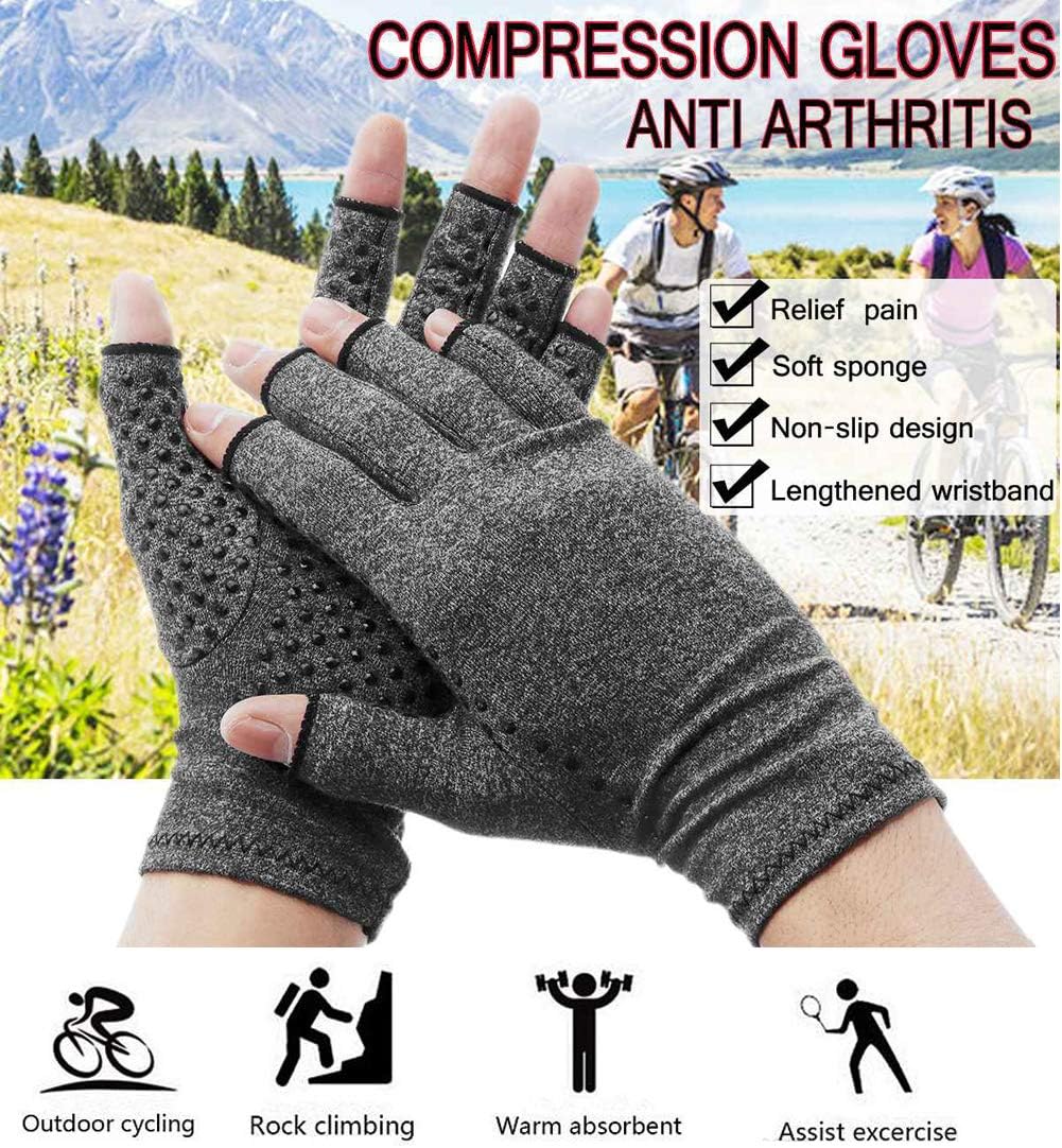 RZJZGZ 2 Pairs Compression Gloves For Arthritis, Seychelles - View #3