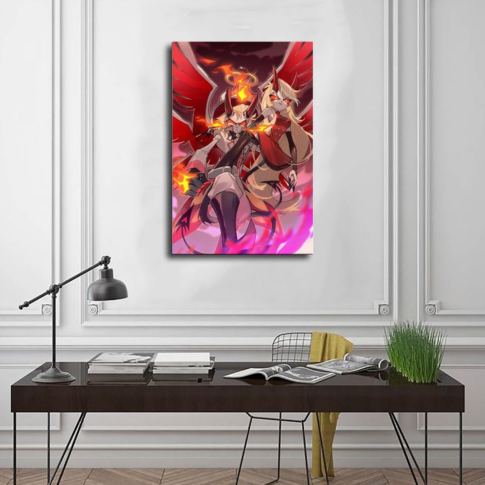 Amazon.com: Fsndpp Lucifer Hazbin Hotel - Póster de lienzo para