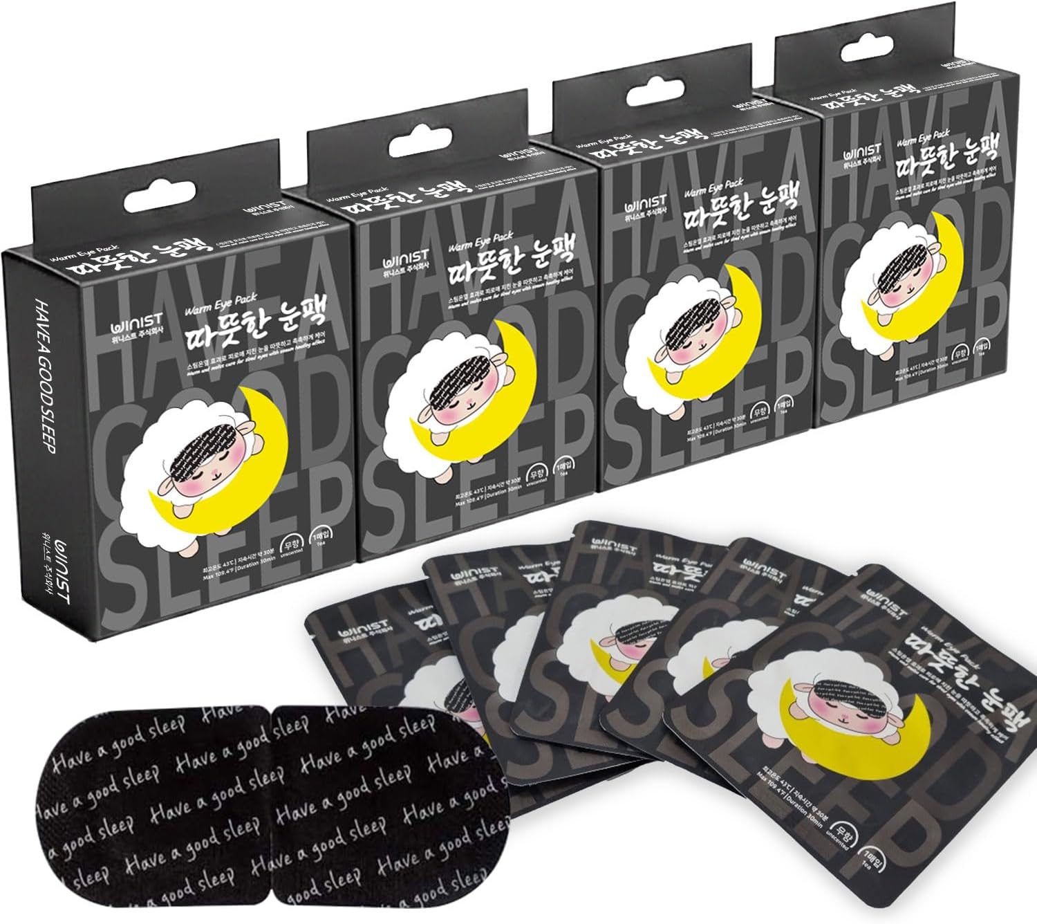 Warm Eye Pack, Unscented Self-Heating Steam Eye Mask – Disposable Heated Mask for Dry & Tired Eyes, 30 Minutes of Gentle Steam Therapy for Sleep, Relaxation & Travel (20 Count)