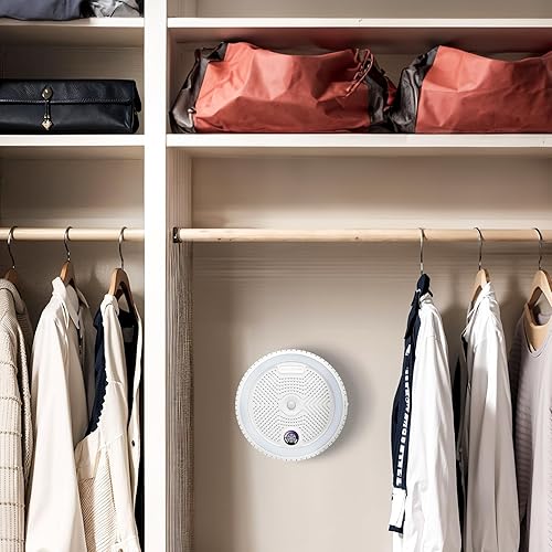 Miniatura 8 de Deshumidificador recargable 2 en 1 con sensor de movimiento, luz LED, perfecto para caja fuerte para armas, gabinete de armas y otras áreas