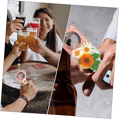 Miniatura 6 de EXCEART Abrebotellas DIY resina epoxi de cristal para abrebotellas, llavero de regalo de bricolaje, molde de silicona para abridor de cerveza