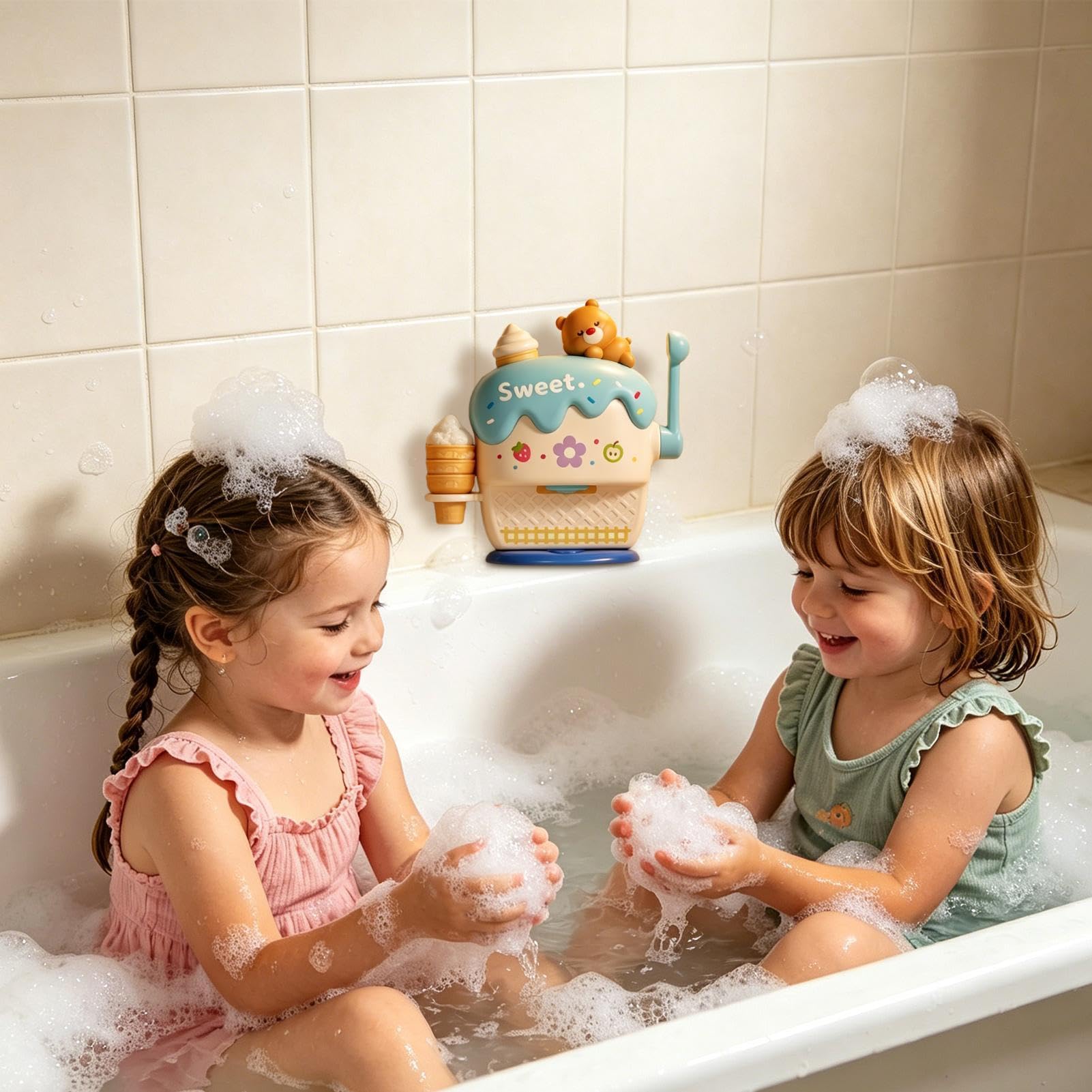 Macchina Per Il Bagno Interattivo E Divertente Educativo | Macchina della Schiuma per Bambini Feste di Compleanno, Vacanze, Calza della Befana, Regali, Bambini e Bambine