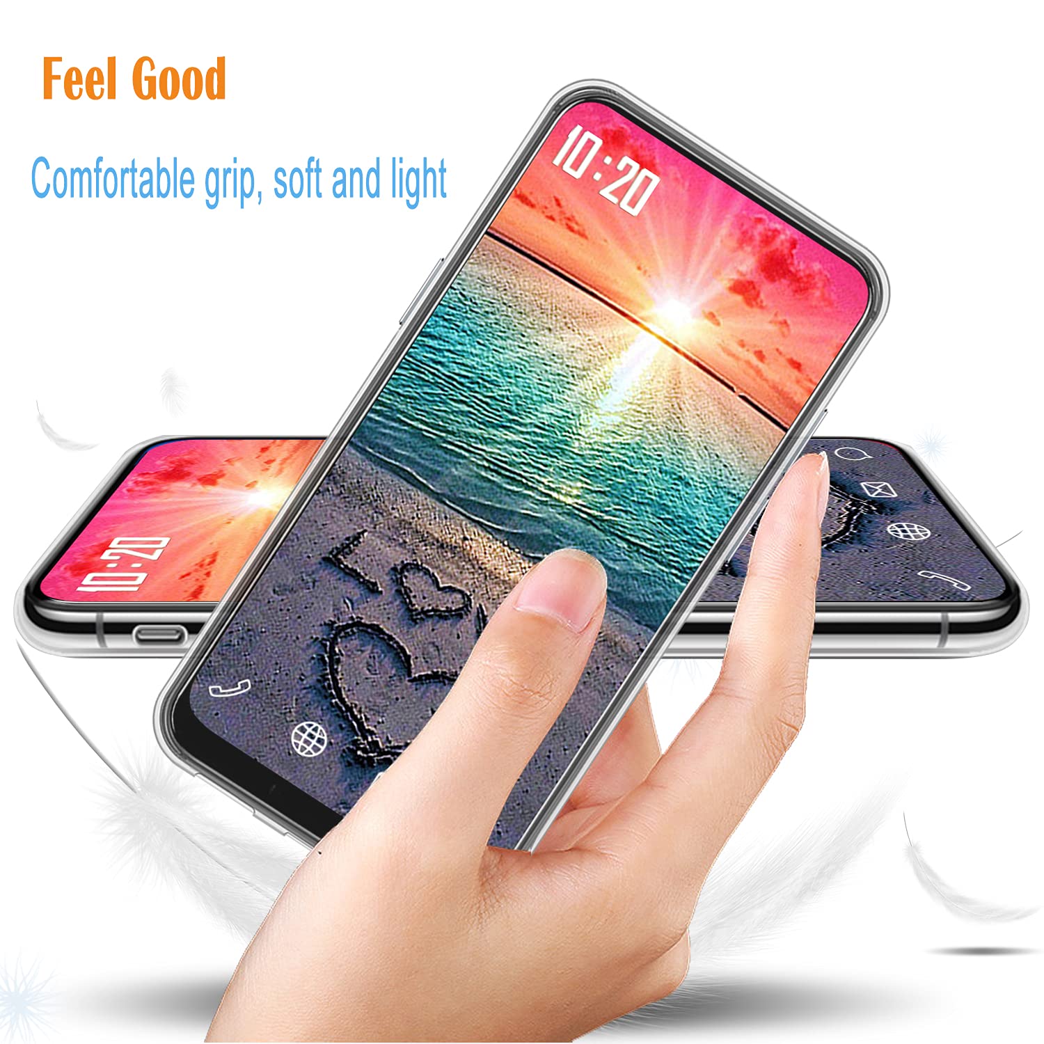 vingarshern Cover WIKO Y82 Custodia in Flessibile Silicone,Antiurto Protezione Protettiva Custodie Wiko Y82 Cover Morbido Sottile Gel TPU Case,Lupo-02