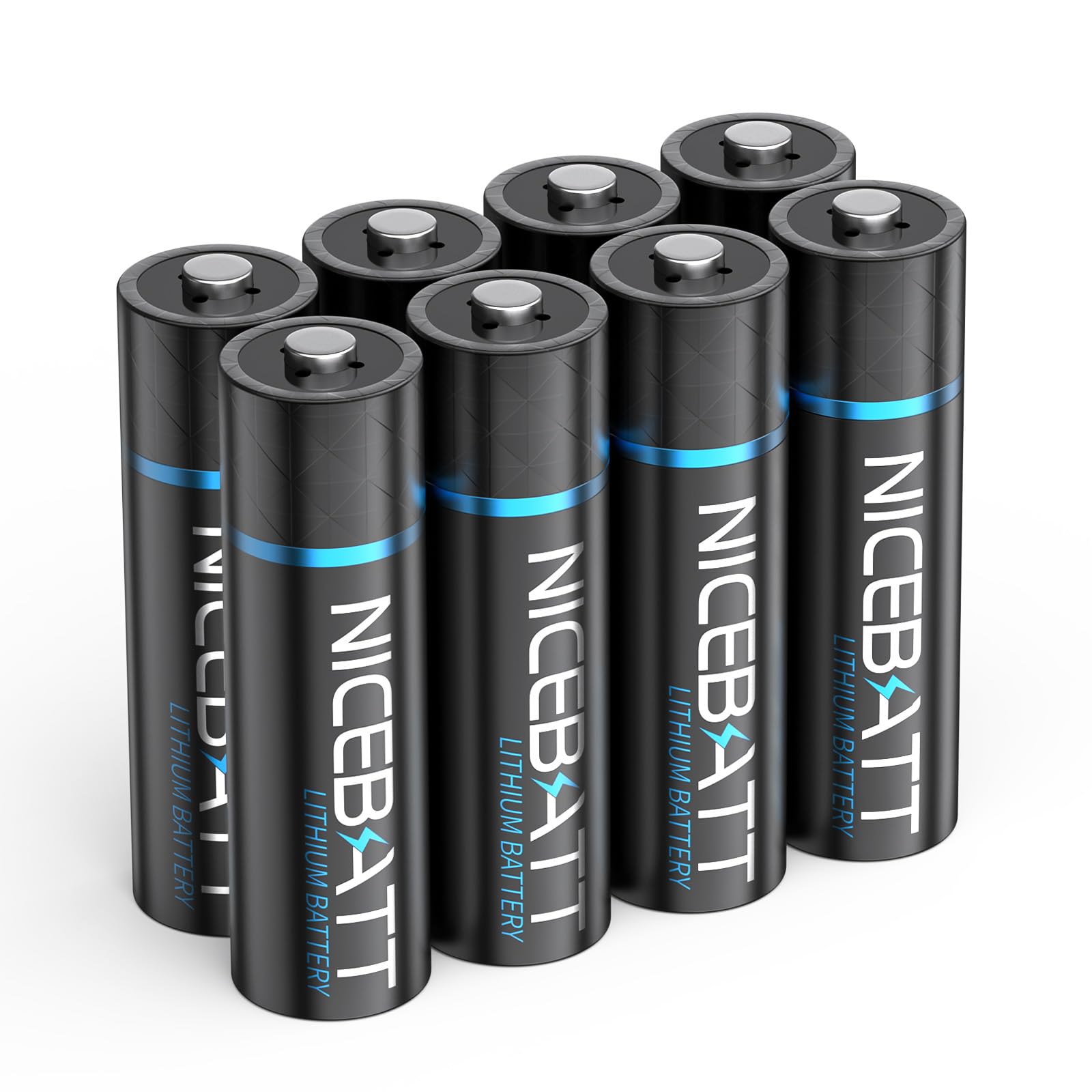 NICEBATT Lithium AA Batteries 3500mAh (8 Count)