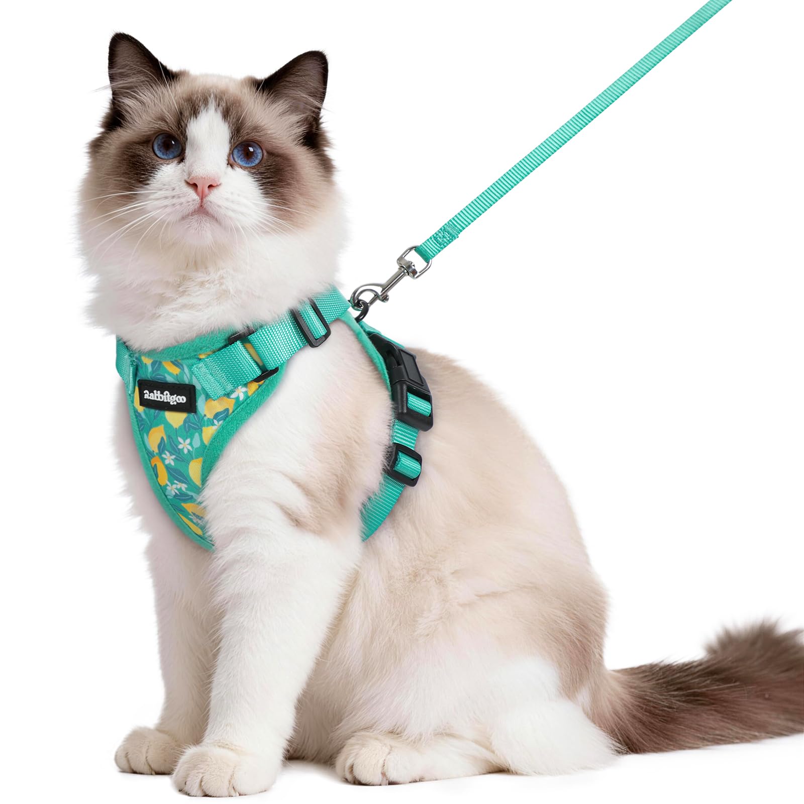 rabbitgoo Cat Harness and Leash Set, Escape Proof Vest, Lemon Grove
