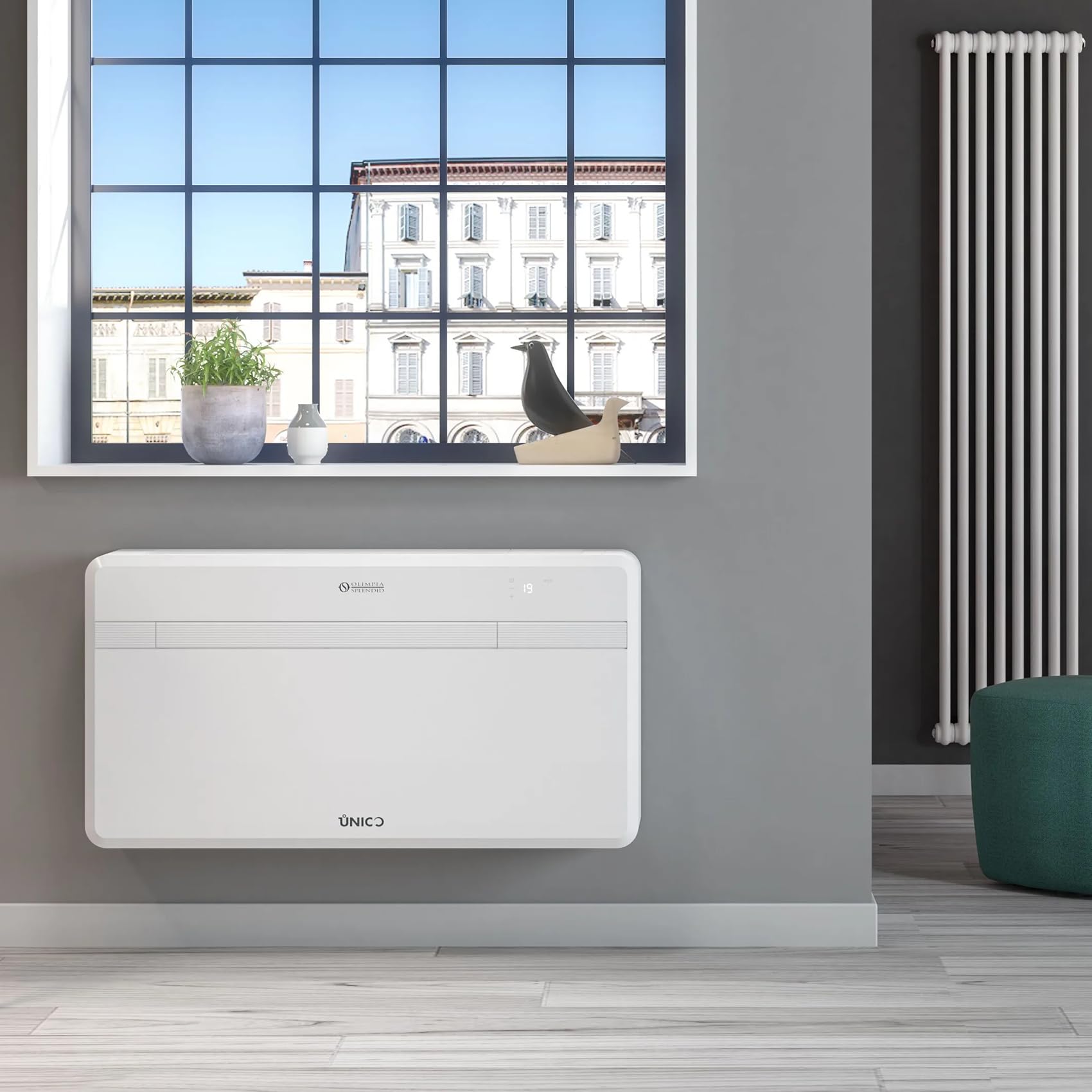 Olimpia Splendid Climatiseur Sans Unité Exterieure Unico Evo 25 Hp Pvan Inverter R290, WiFi Integre, Reversible Chaud Froid, Pompe a Chaleur Monobloc, 02455