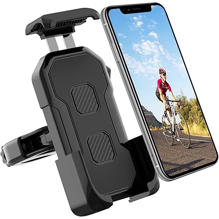 Amazon Co Jp 自転車 スマホホルダー バイク スマホホルダー 1秒ロックアップ 360度回転可能 振れ止め 脱落防止 盗難防止 4 5 7インチiphone Androidスマホ対応 スポーツ アウトドア