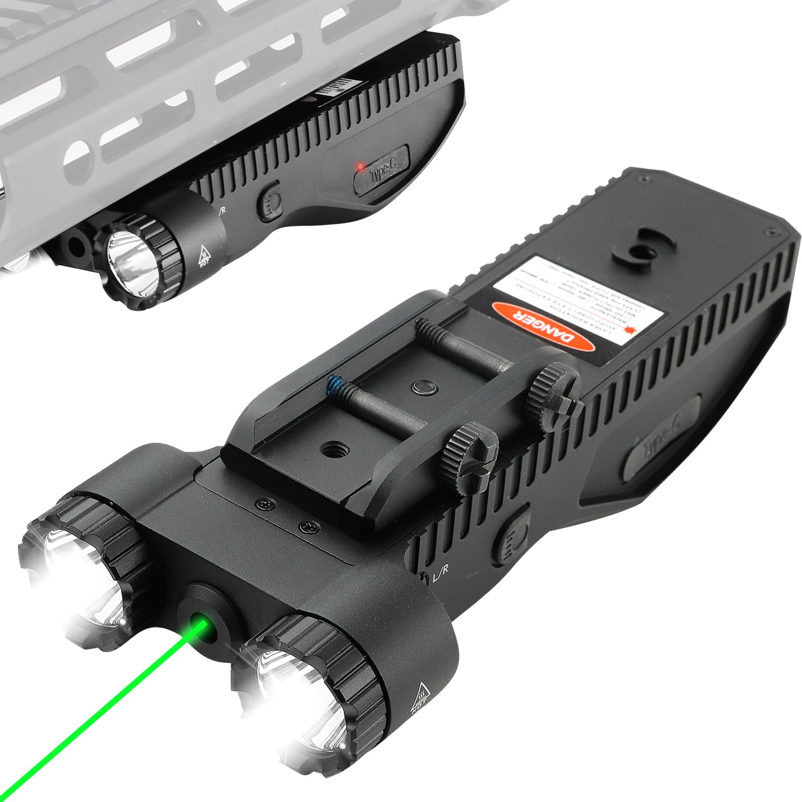 Amazon.com: ZBULAR 2200 Lumen Tactical Flashlight with Green Laser