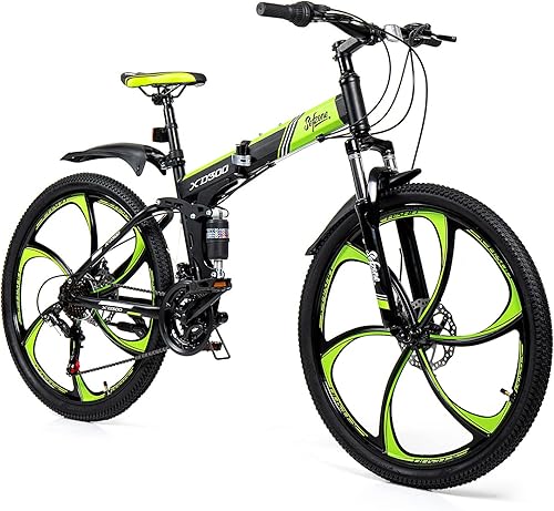 SEFZONE Mountain Bike Shimano 21 Speeds Drivetrain 26-Inch Wheels Dual Disc Brake Aluminum Alloy Frame Lightweight MTB for Adults