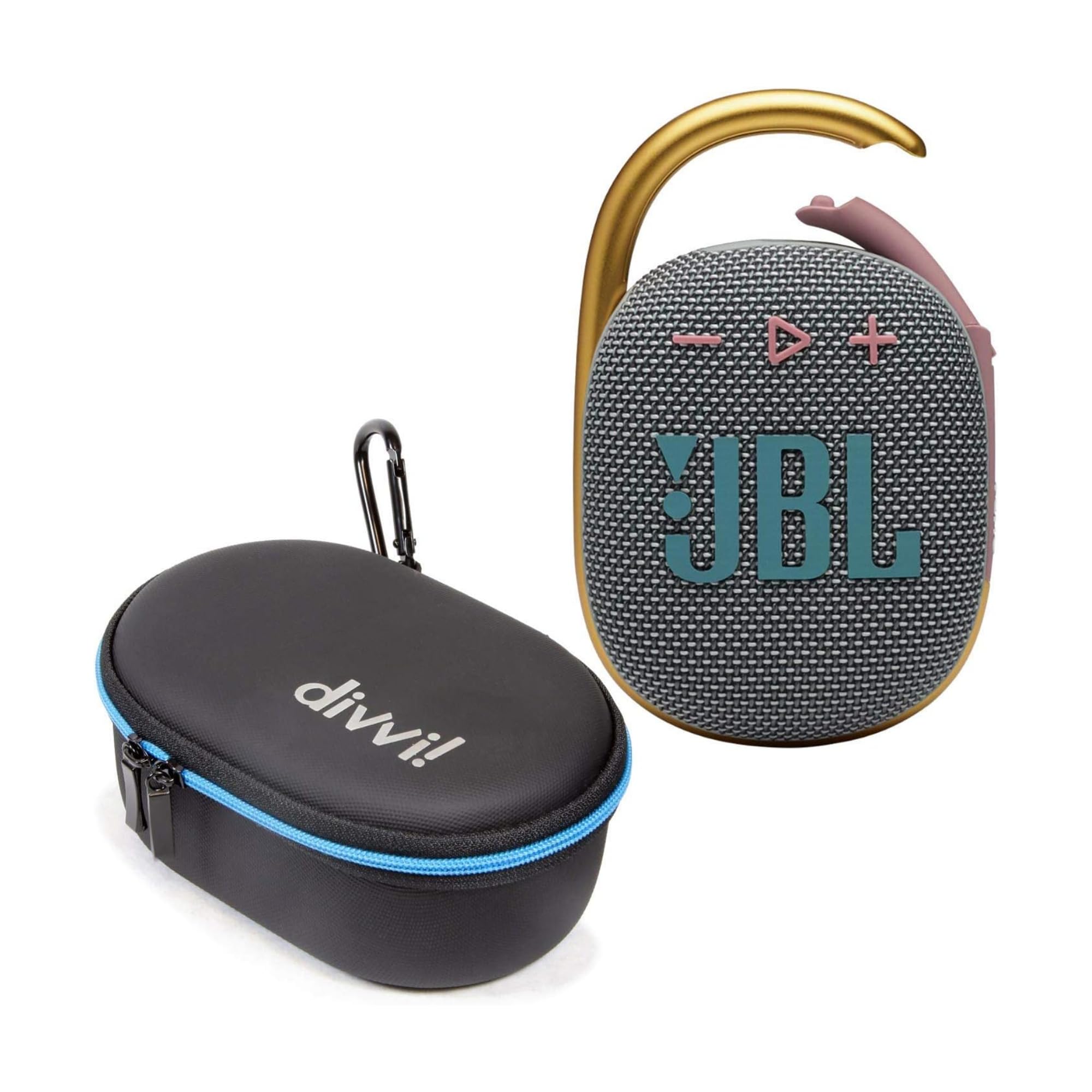 Amazon.com: JBL Clip 4 Portable Bluetooth Speaker (Gray) + Bundle