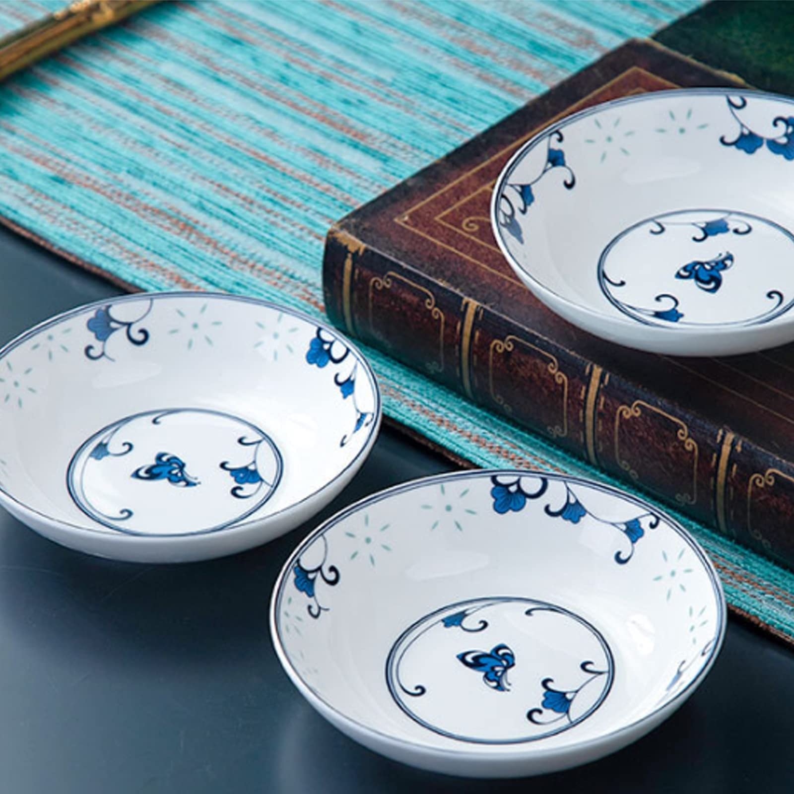 Zestaw Naczyń Ceramicznych W Stylu Retro, Piękny Zestaw Porcelany W Kolorze Niebieskim I Białym, Idealny Na Domowe Przyjęcie, Wesele, Hotel, Boże Narodzenie
