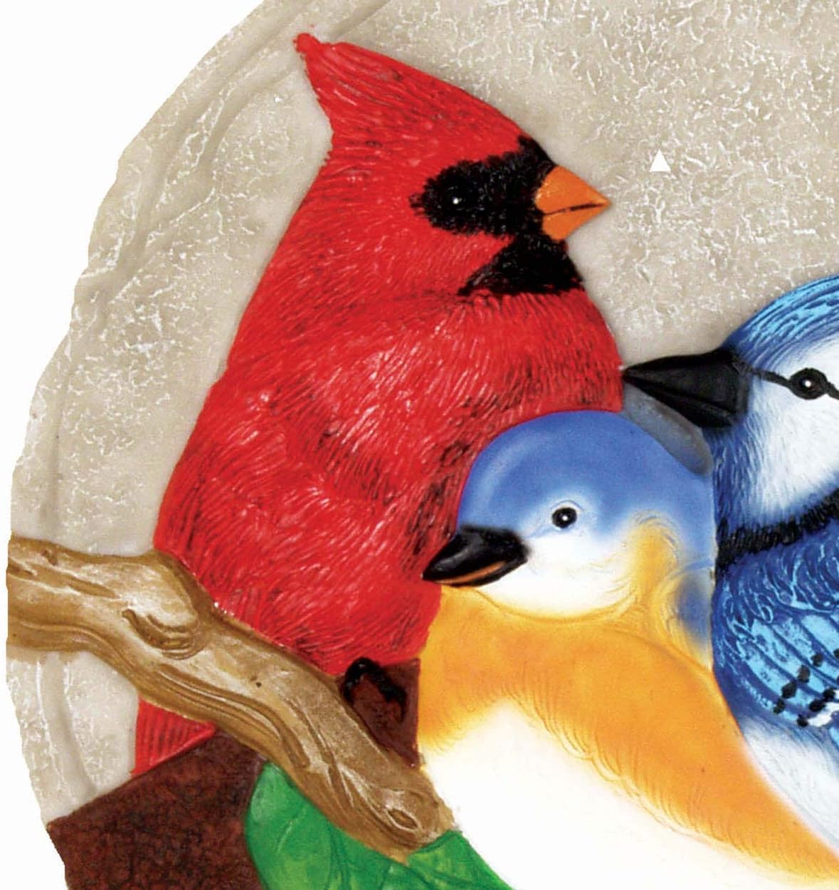 Spoontiques - Garden Décor - Bright Birds Stepping Stone - Decorative Stone for Garden